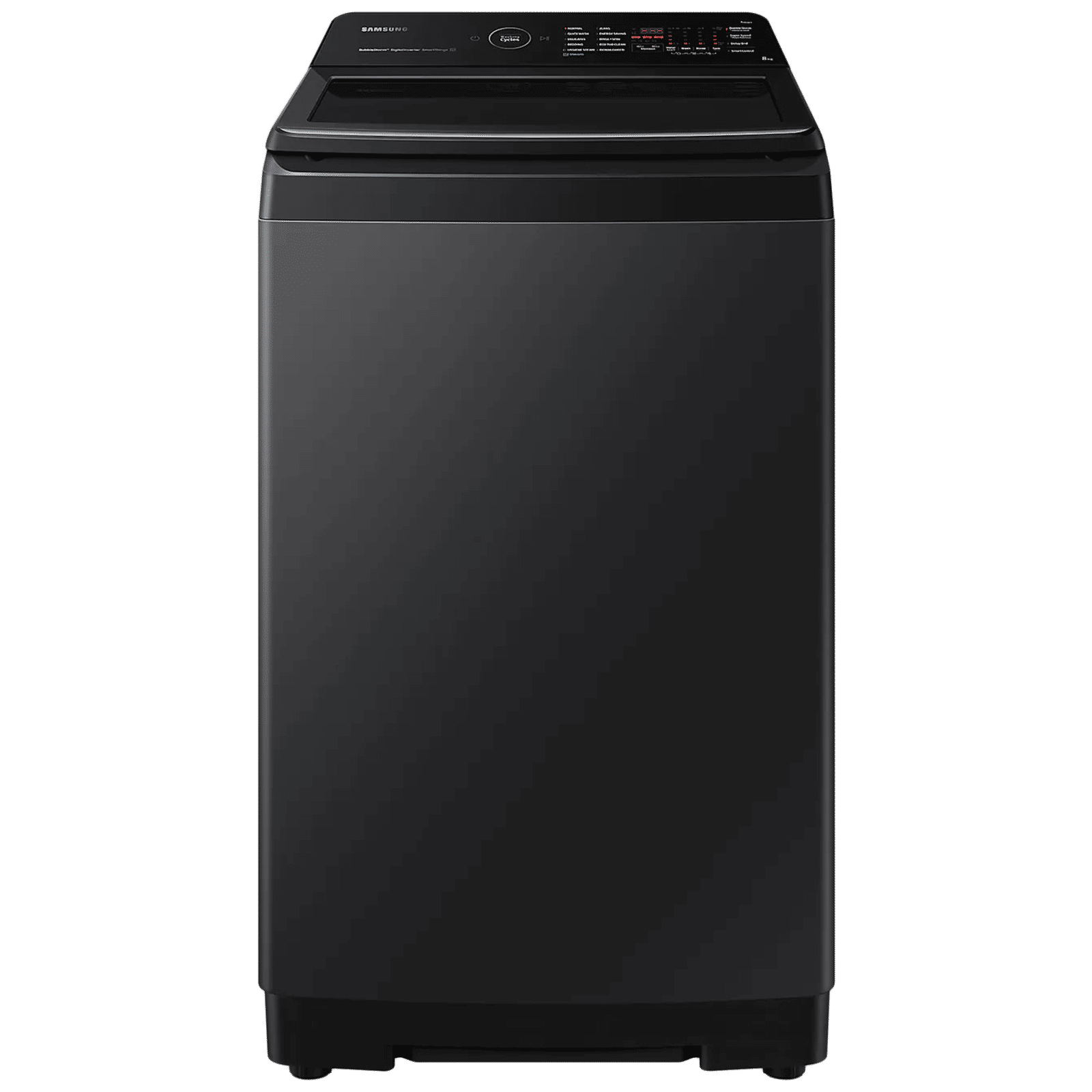 SAMSUNG 8 kg 5 Star Fully Automatic Top Load Washing Machine (WA80BG4686BVTL, In-built Heater, Black Caviar)_1