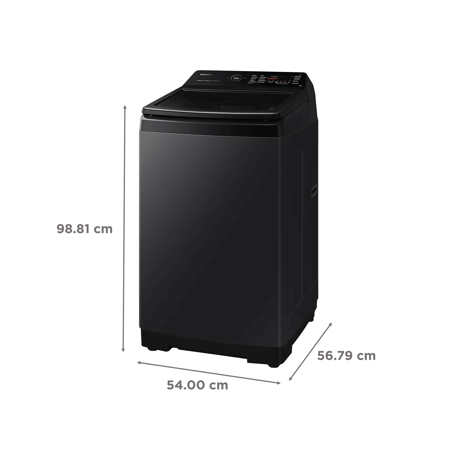 SAMSUNG 8 kg 5 Star Fully Automatic Top Load Washing Machine (WA80BG4686BVTL, In-built Heater, Black Caviar)_3