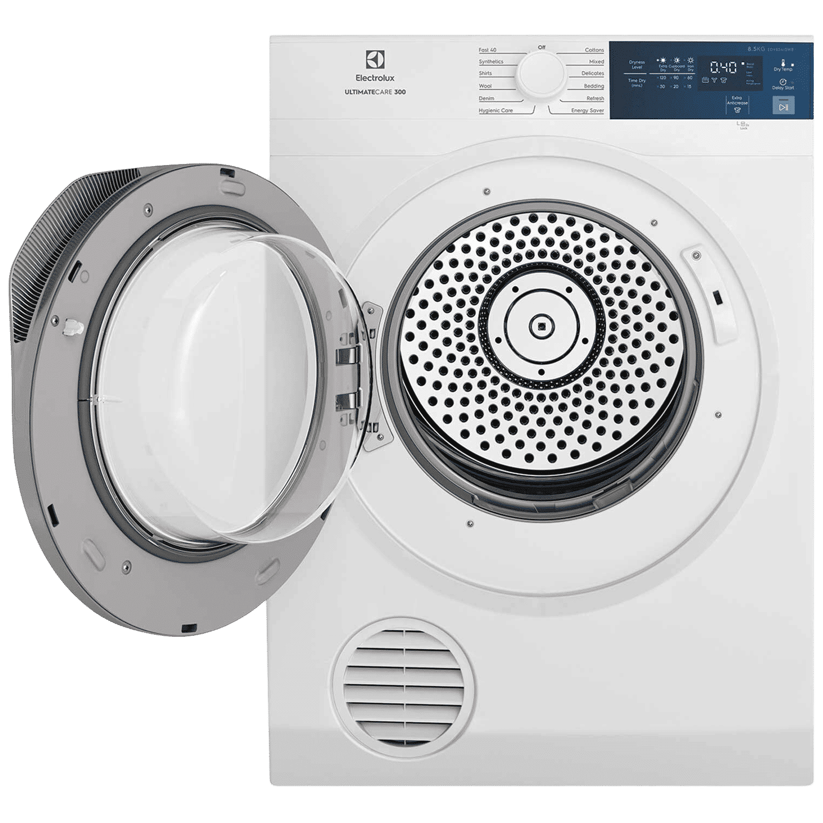 Electrolux 8.5 Kg Fully Automatic Front Load Dryer (UltimateCare 300, EDV854J3WB, ReverseTumbling, White)_6