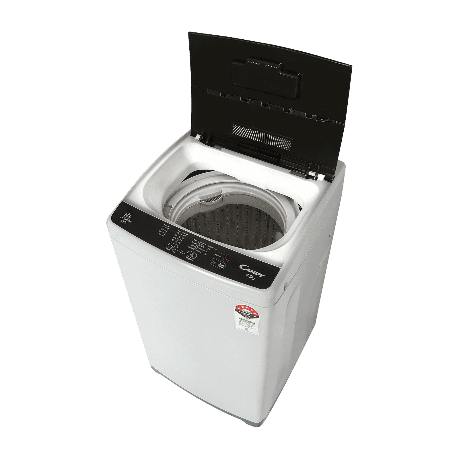 CANDY 6.5 Kg 5 Star Fully Automatic Top Load Washing Machine (CTL651269N, Stainless Steel Drum, Moonlight Grey)_7