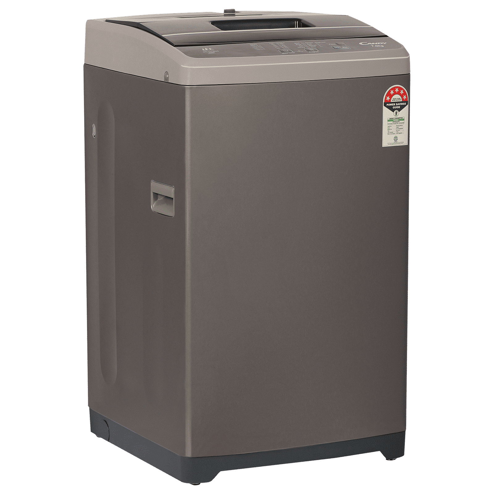 CANDY 7 kg 5 Star Fully Automatic Top Load Washing Machine (CTL701269S, Stainless Steel Drum, Dark Grey)_5
