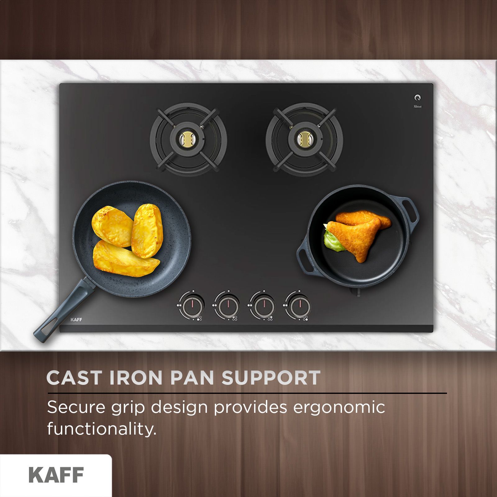 KAFF ASF 784 Tempered Glass Top 4 Burner Automatic Electric Hob (Flame Failure Device, Black)_15