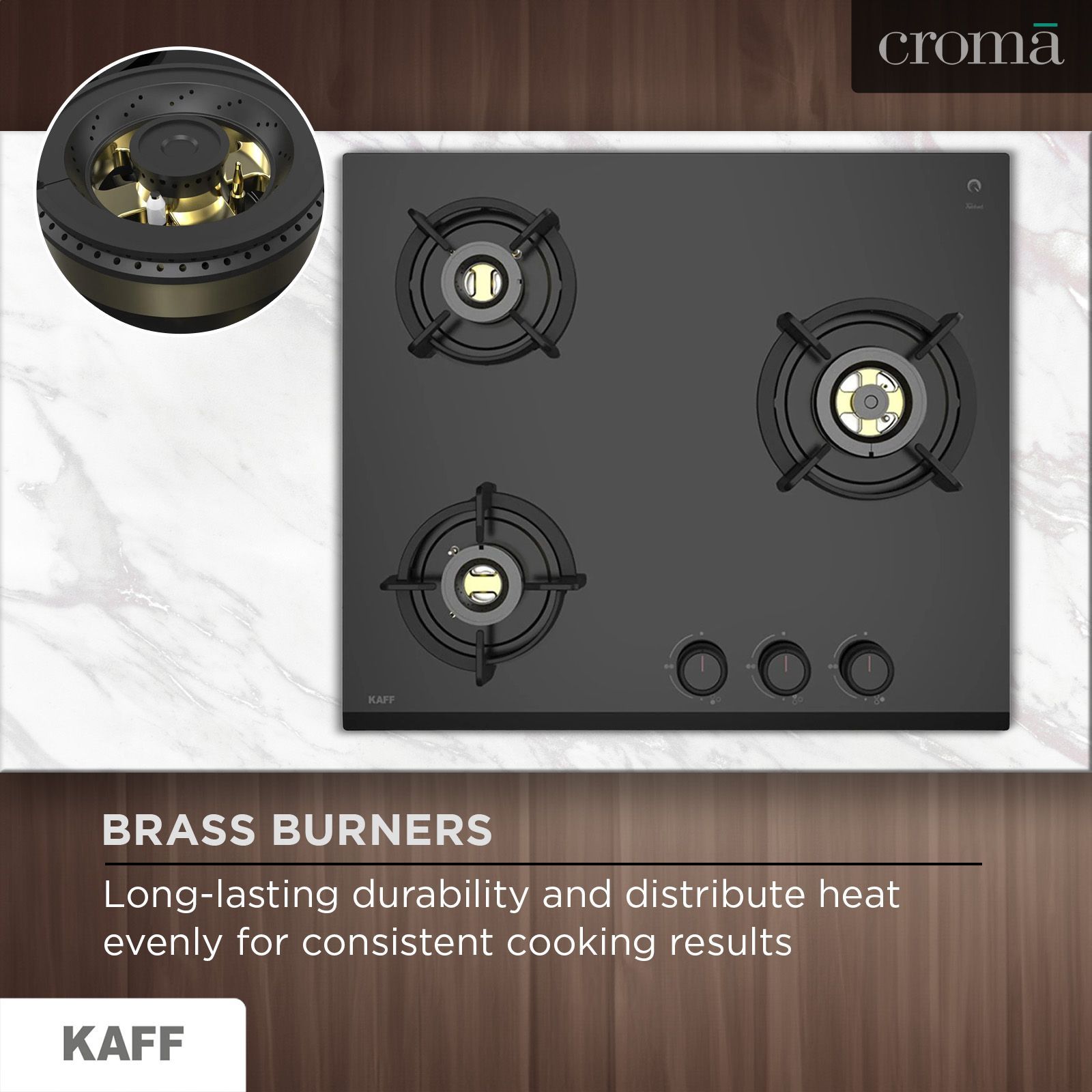 KAFF ASF 603 Tempered Glass Top 3 Burner Automatic Electric Hob (Flame Failure Device, Black)_12