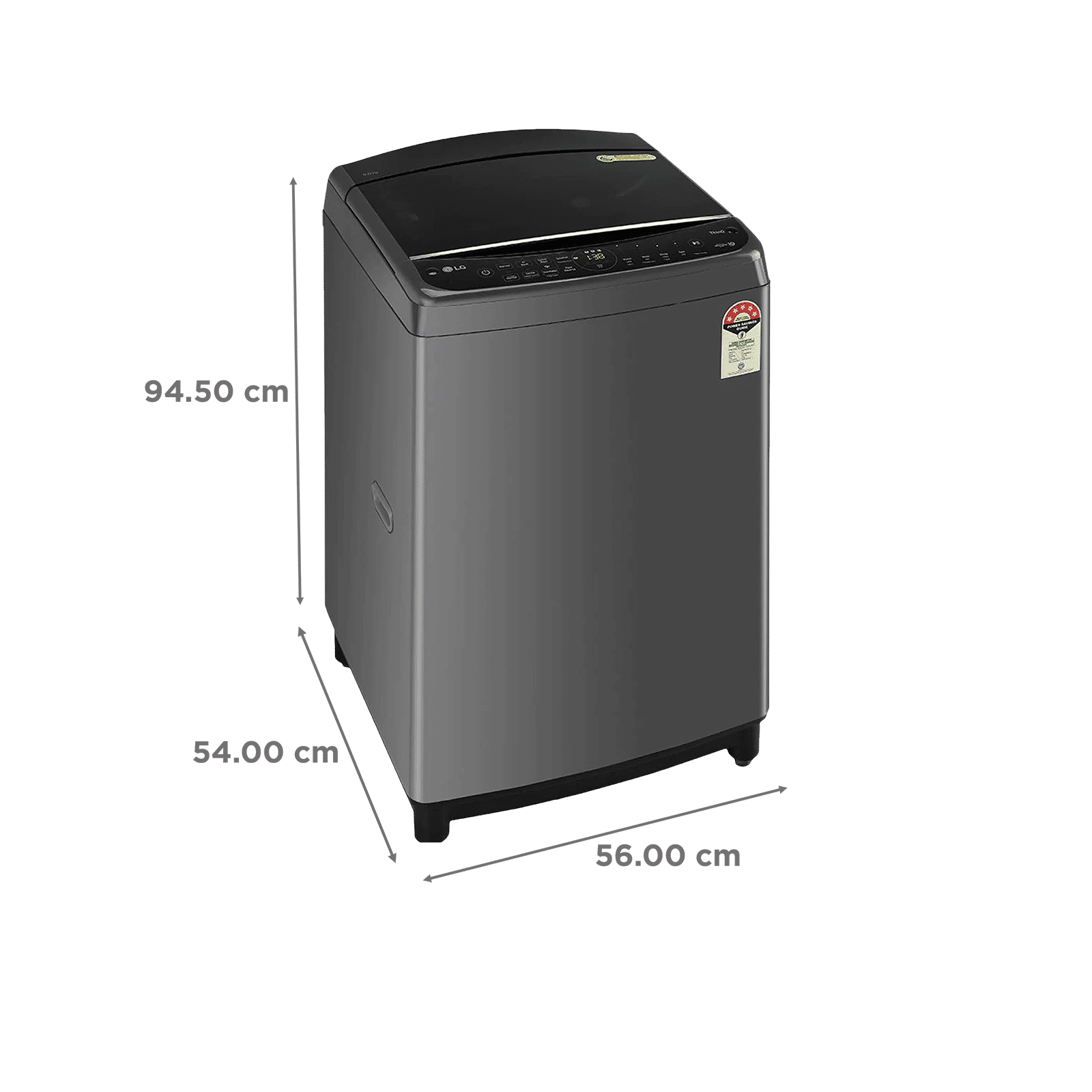 LG 9 kg 5 Star Fully Automatic Top Load Washing Machine (THD09SWM.ABMQEIL, In-built Heater, Black)_3