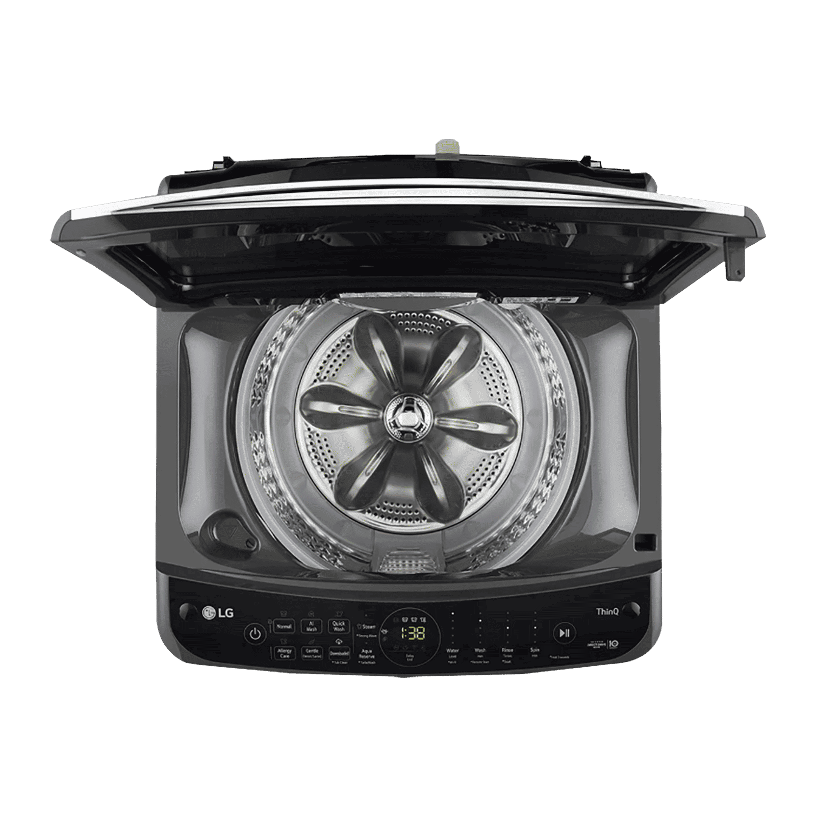 LG 9 kg 5 Star Fully Automatic Top Load Washing Machine (THD09SWM.ABMQEIL, In-built Heater, Black)_9