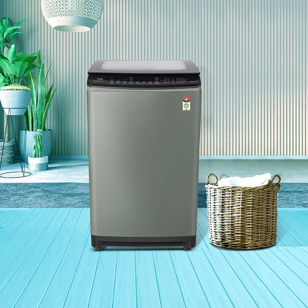 VOLTAS beko 7 Kg 5 Star Fully Automatic Top Load Washing Machine (WTL70UPSCXX, Dust Resistant, Grey)_7