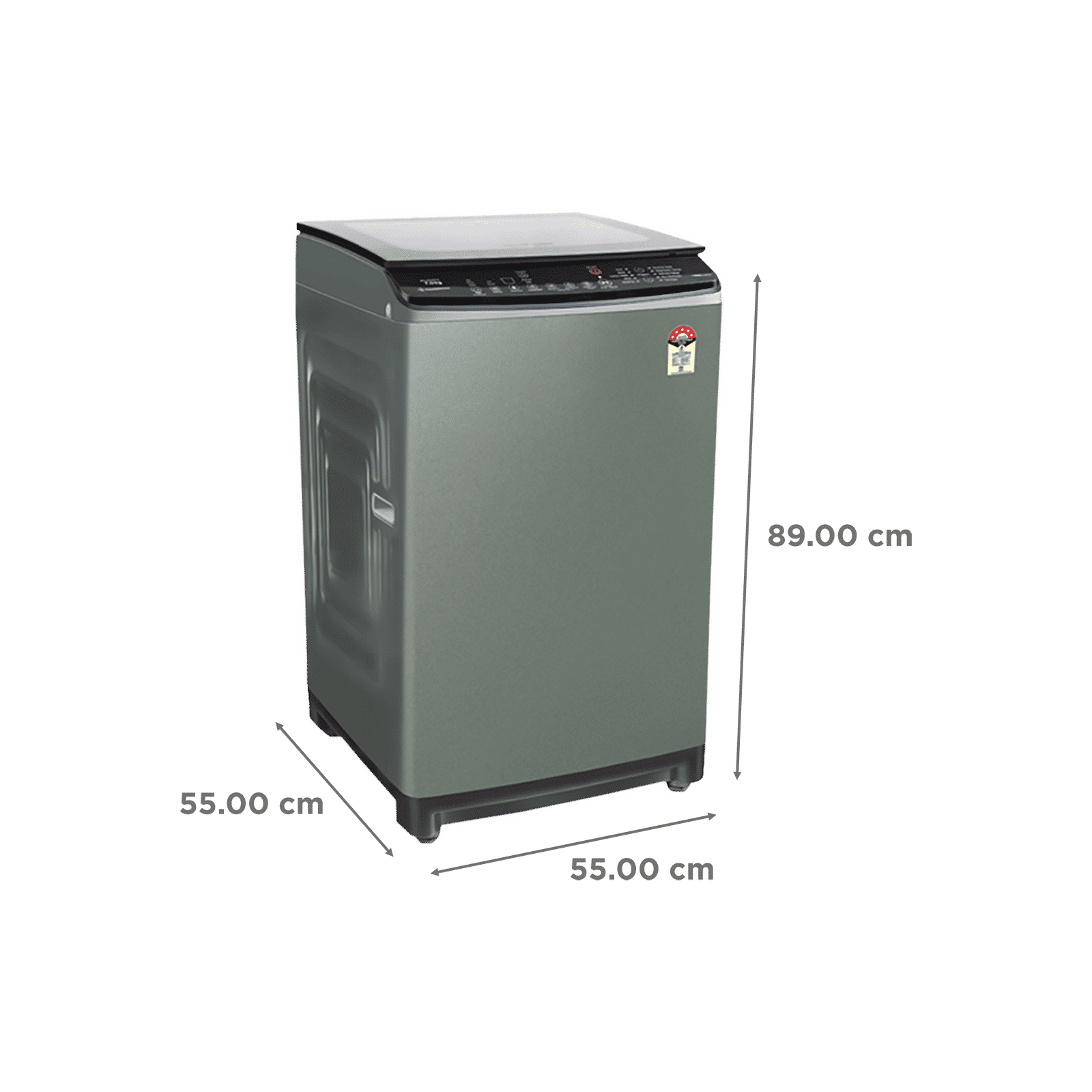 VOLTAS beko 7 Kg 5 Star Fully Automatic Top Load Washing Machine (WTL70UPSCXX, Dust Resistant, Grey)_3