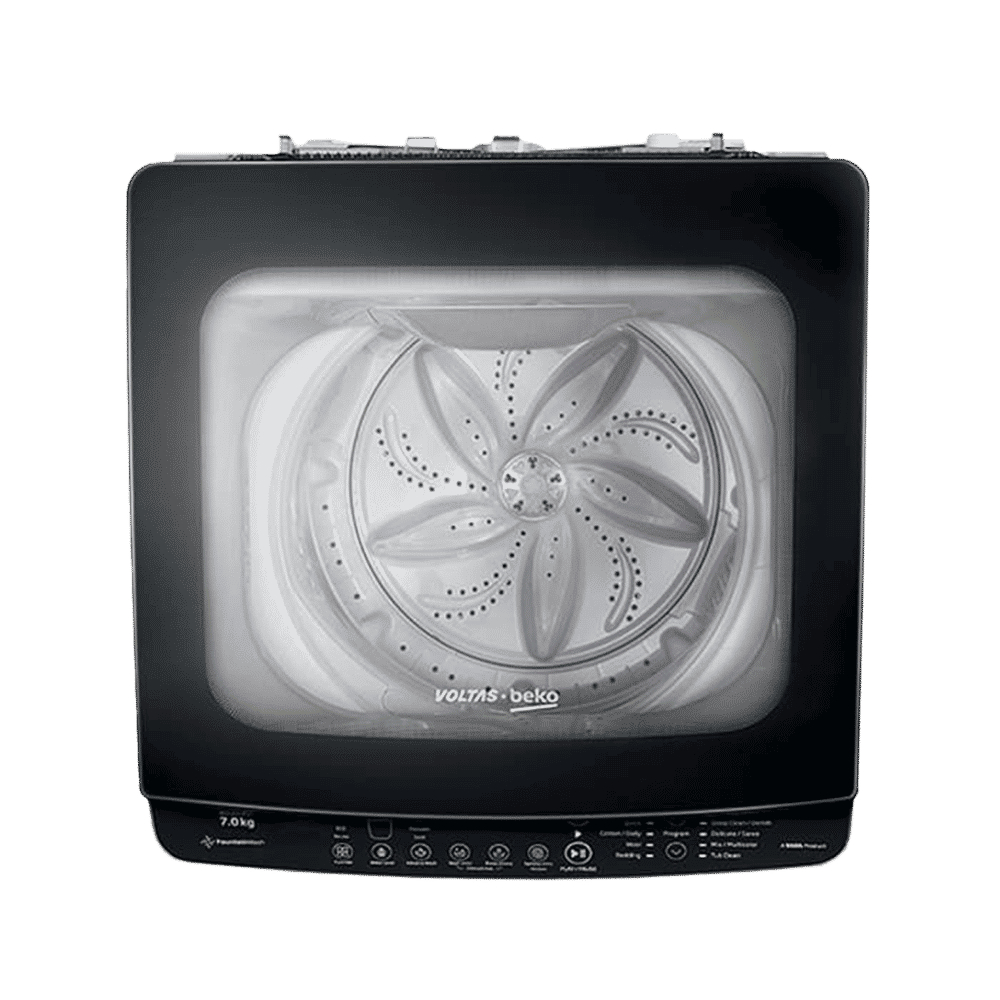 VOLTAS beko 7 Kg 5 Star Fully Automatic Top Load Washing Machine (WTL70UPSCXX, Dust Resistant, Grey)_4