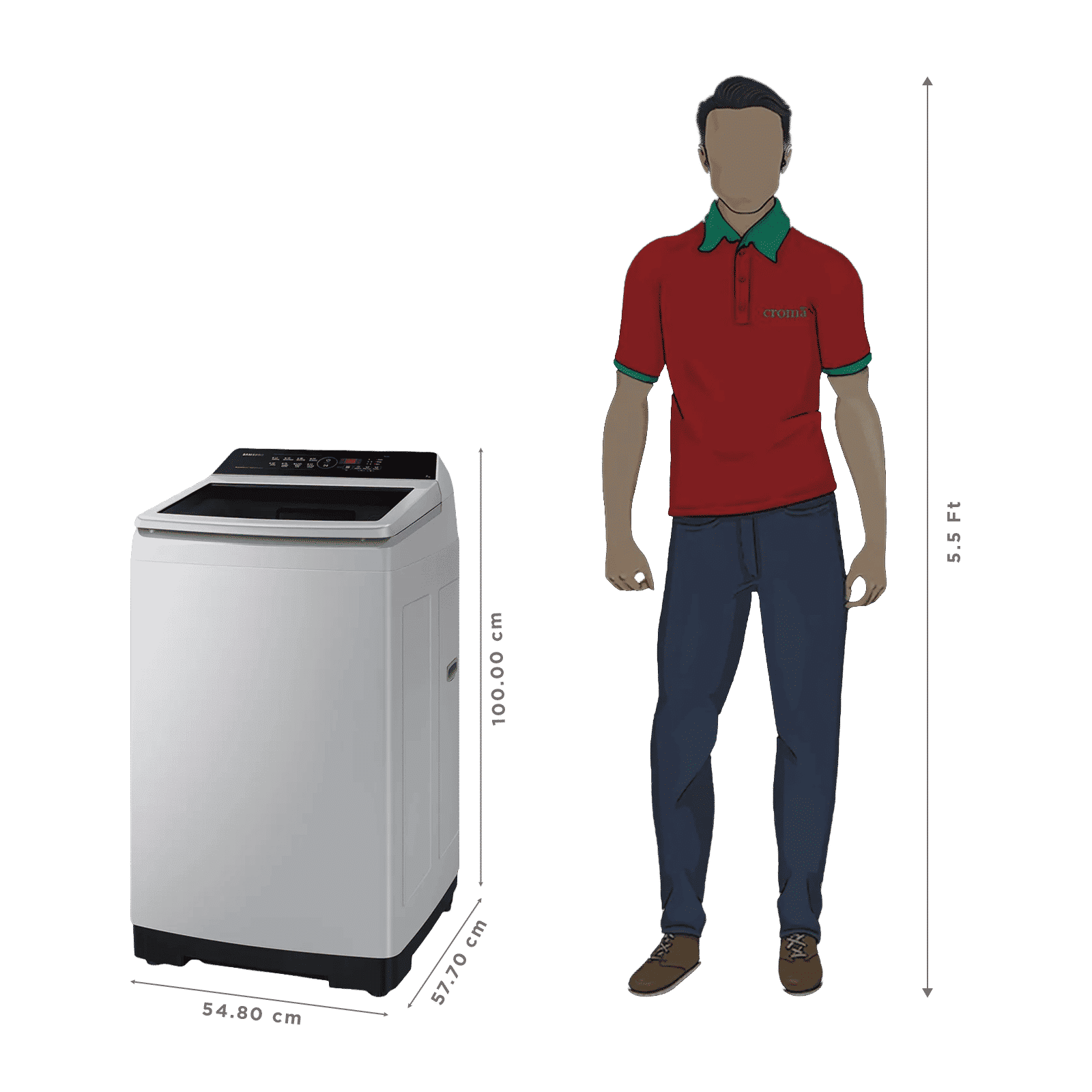 SAMSUNG 7 Kg 5 Star Inverter Fully Automatic Top Load Washing Machine (WA70BG4441YYTL, Ecobubble Technology, Lavender Grey)_3