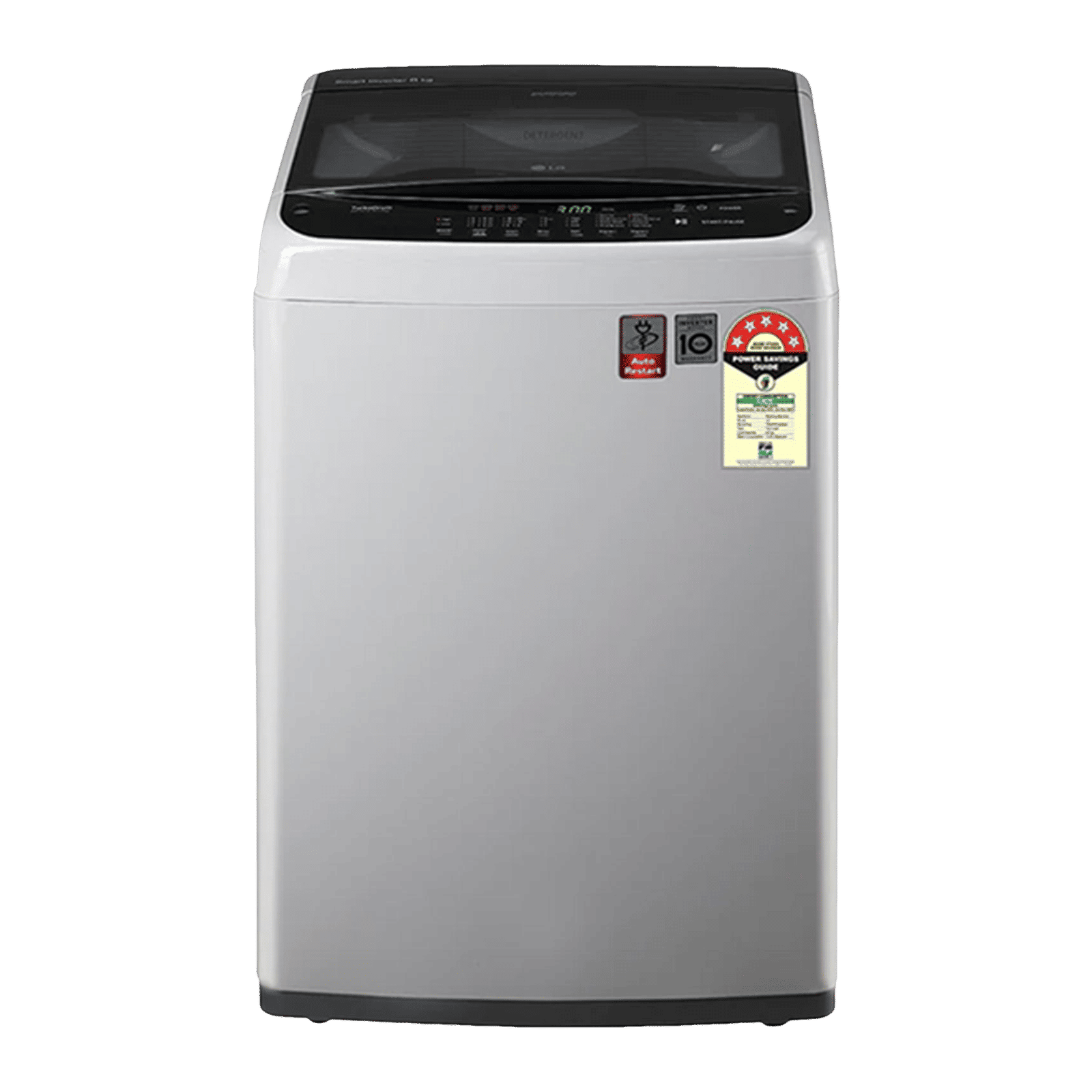 LG 9 kg 5 Star Inverter Fully Automatic Top Load Washing Machine (THD09NWF.ASFQEIL, AIDD Motor, Silver)_1