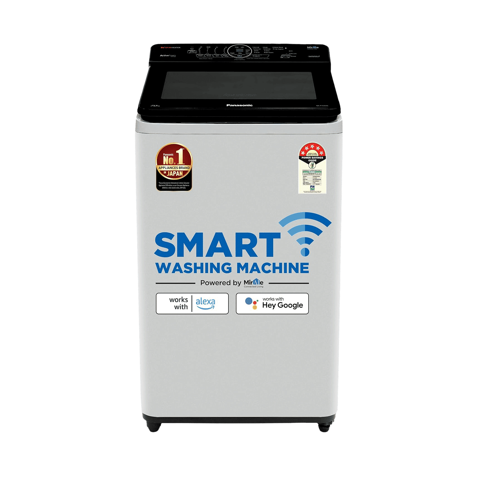 Panasonic 7 kg 5 Star Fully Automatic Top Load Washing Machine (NA-F70AH10MB, In-built Heater, Middle Free Silver)_1