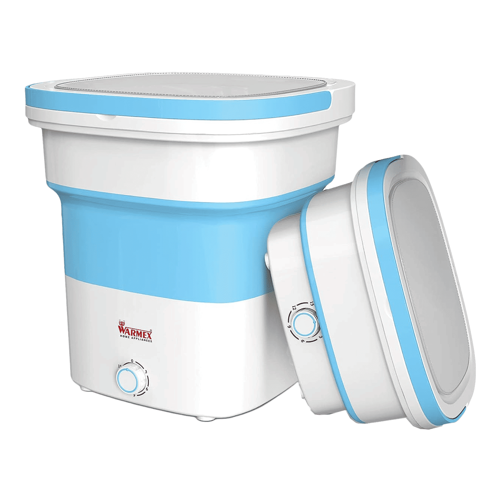 WARMEX 2 Kg/2 Kg Semi-Automatic Top Load Washer Dryer Combo (Foldable, FCW-05, Blue)_1