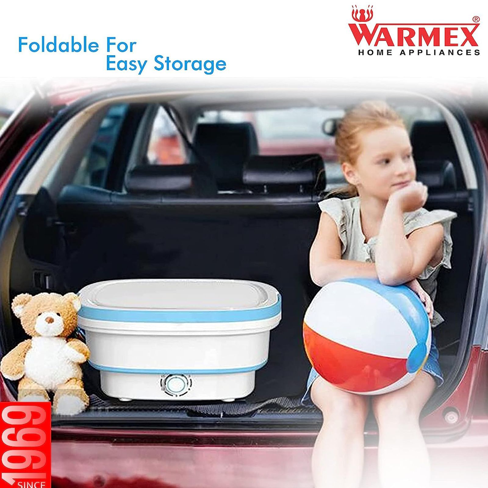 WARMEX 2 Kg/2 Kg Semi-Automatic Top Load Washer Dryer Combo (Foldable, FCW-05, Blue)_6