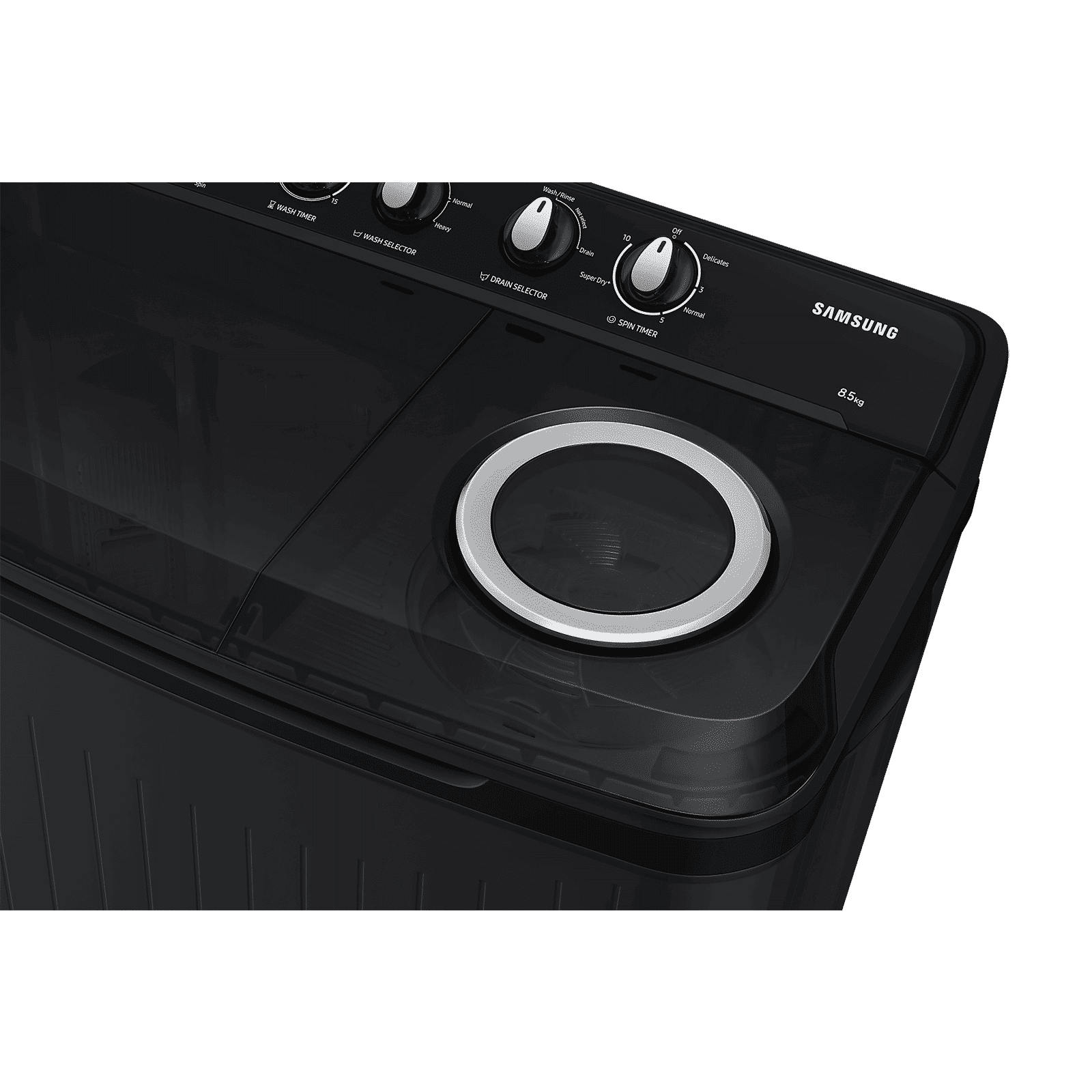 SAMSUNG 8.5 kg 5 Star Semi Automatic Washing Machine with Air Turbo Drying System (WT85B4200GD/TL, Dark Grey)_12