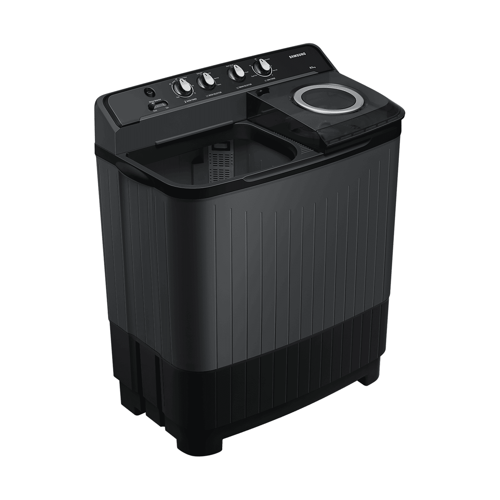 SAMSUNG 8.5 kg 5 Star Semi Automatic Washing Machine with Air Turbo Drying System (WT85B4200GD/TL, Dark Grey)_14