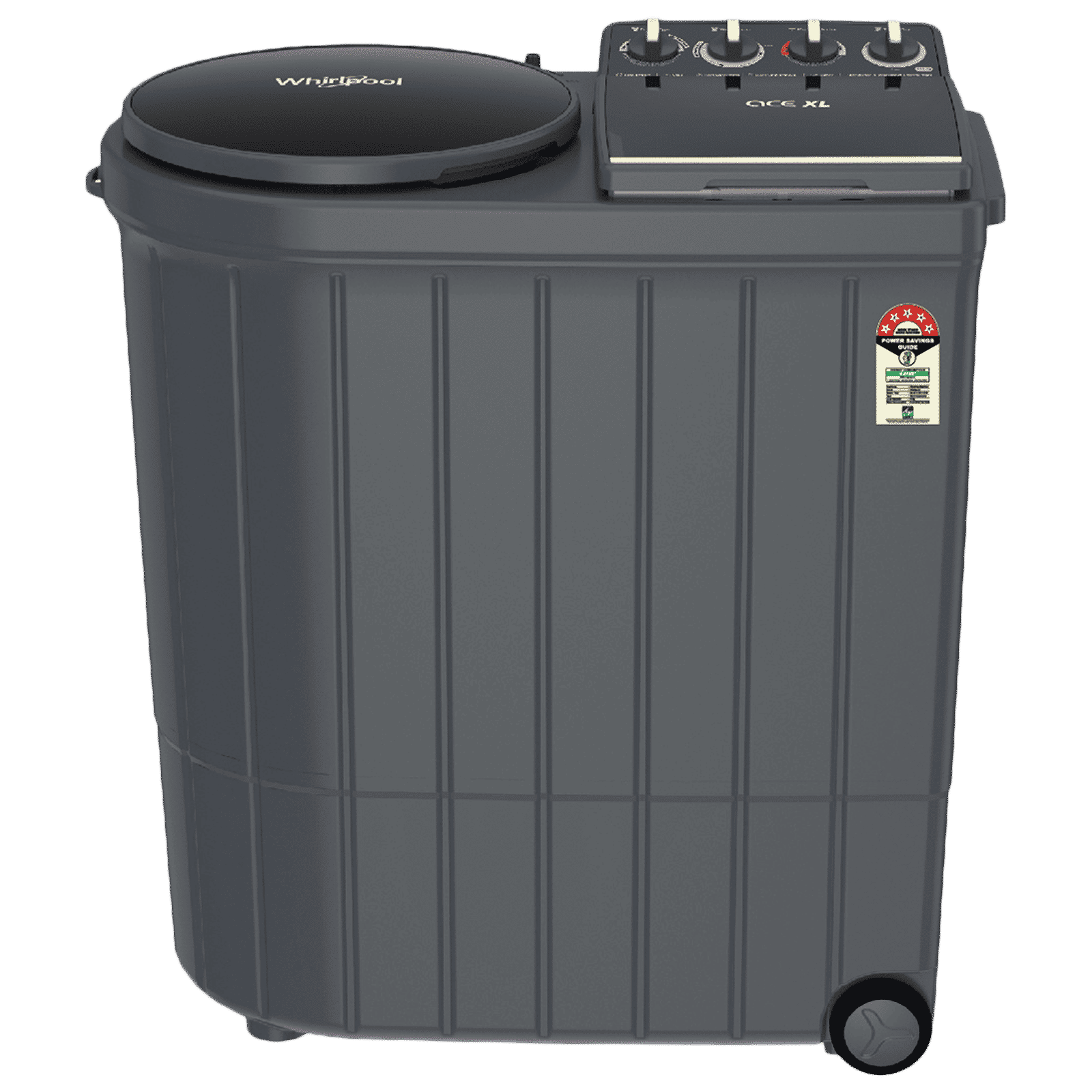 Whirlpool 10kg 5 Star Semi Automatic Twin Load Washer Dryer with 3D Lint Filter (ACE XL, 30277, Graphite Grey) Whirlpool 10kg 5 Star Semi Automatic Twin Load Washer Dryer with 3D Lint Filter (ACE XL, 30277, Graphite Grey)_1