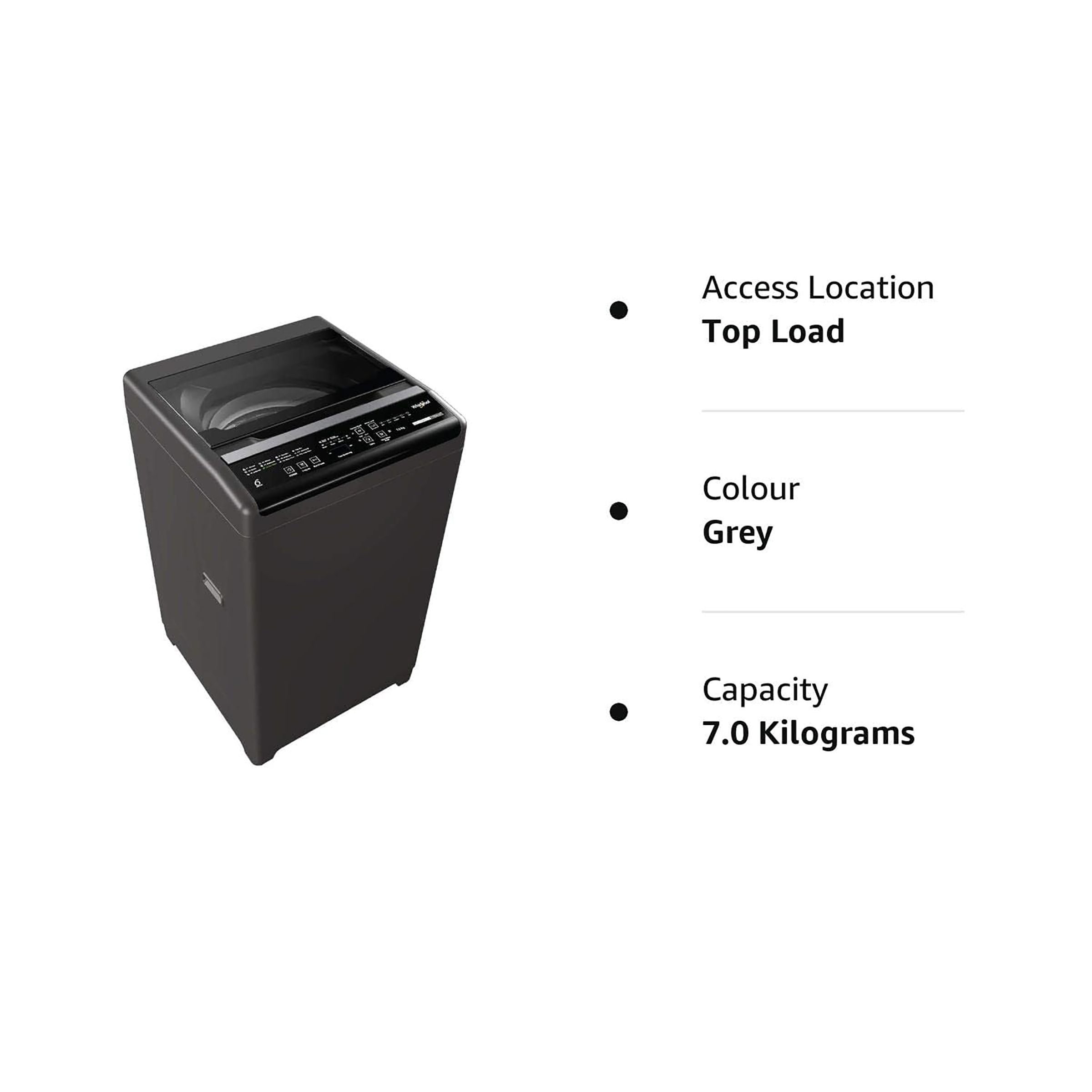Whirlpool 7.5 kg Fully Automatic Top Load Washing Machine (WhiteMagic Premier, 31599, Spiro Wash Action, Grey) Whirlpool 7.5 kg Fully Automatic Top Load Washing Machine (WhiteMagic Premier, 31599, Spiro Wash Action, Grey)_6