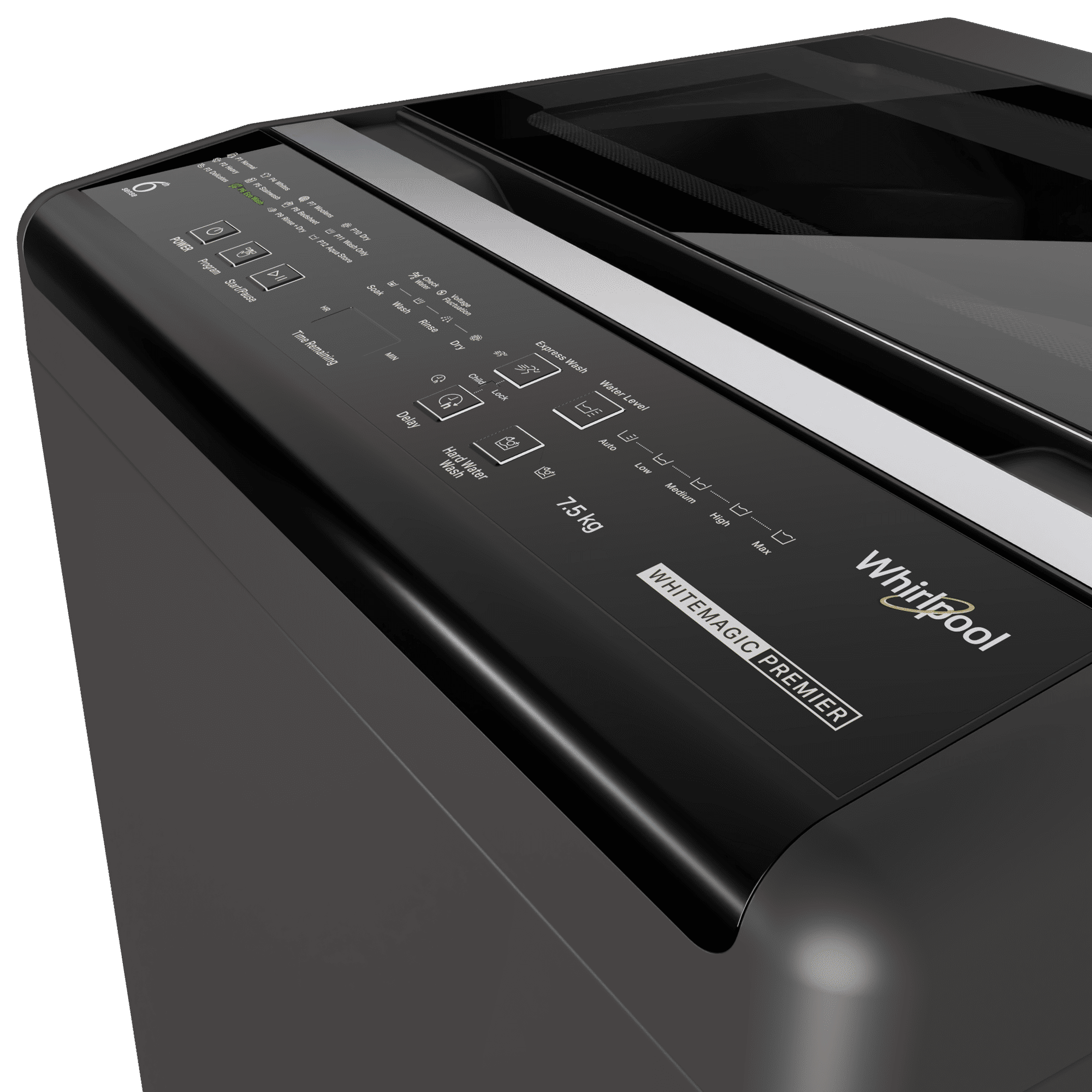 Whirlpool 7.5 kg Fully Automatic Top Load Washing Machine (WhiteMagic Premier, 31599, Spiro Wash Action, Grey) Whirlpool 7.5 kg Fully Automatic Top Load Washing Machine (WhiteMagic Premier, 31599, Spiro Wash Action, Grey)_8