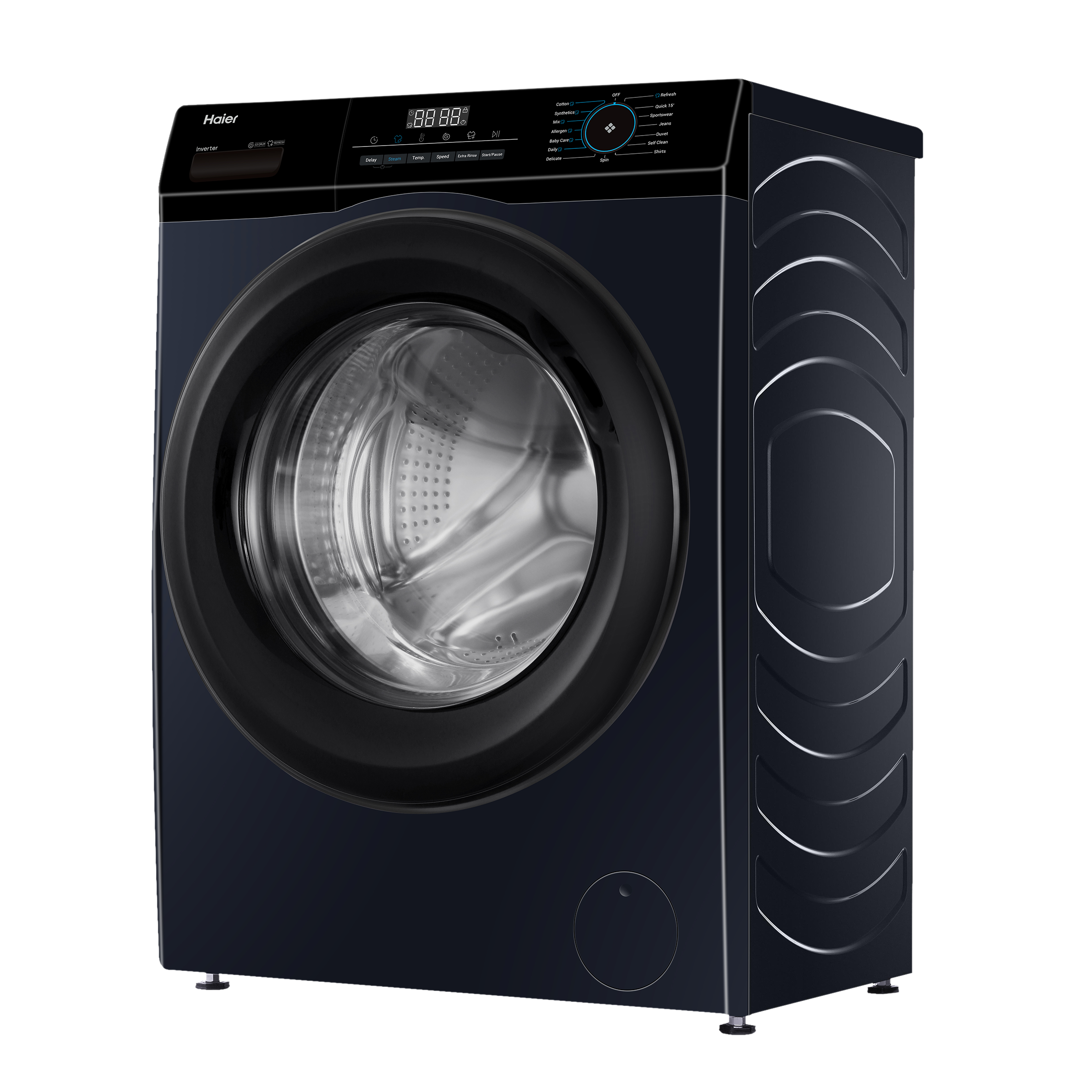 Haier 7 kg 5 Star Inverter Fully Automatic Front Load Washing Machine (HW70-IM12929BKU1, Anti Bacterial Technology, Black)_4