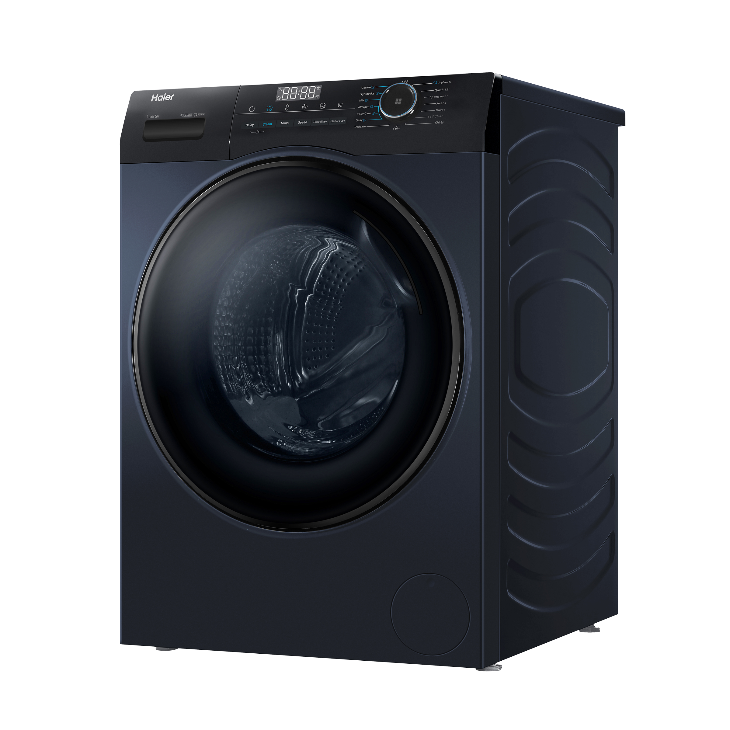 Haier 8 kg 5 Star Inverter Fully Automatic Front Load Washing Machine (HW80-IM12929CBK, Anti Bacterial Technology, Black)_5