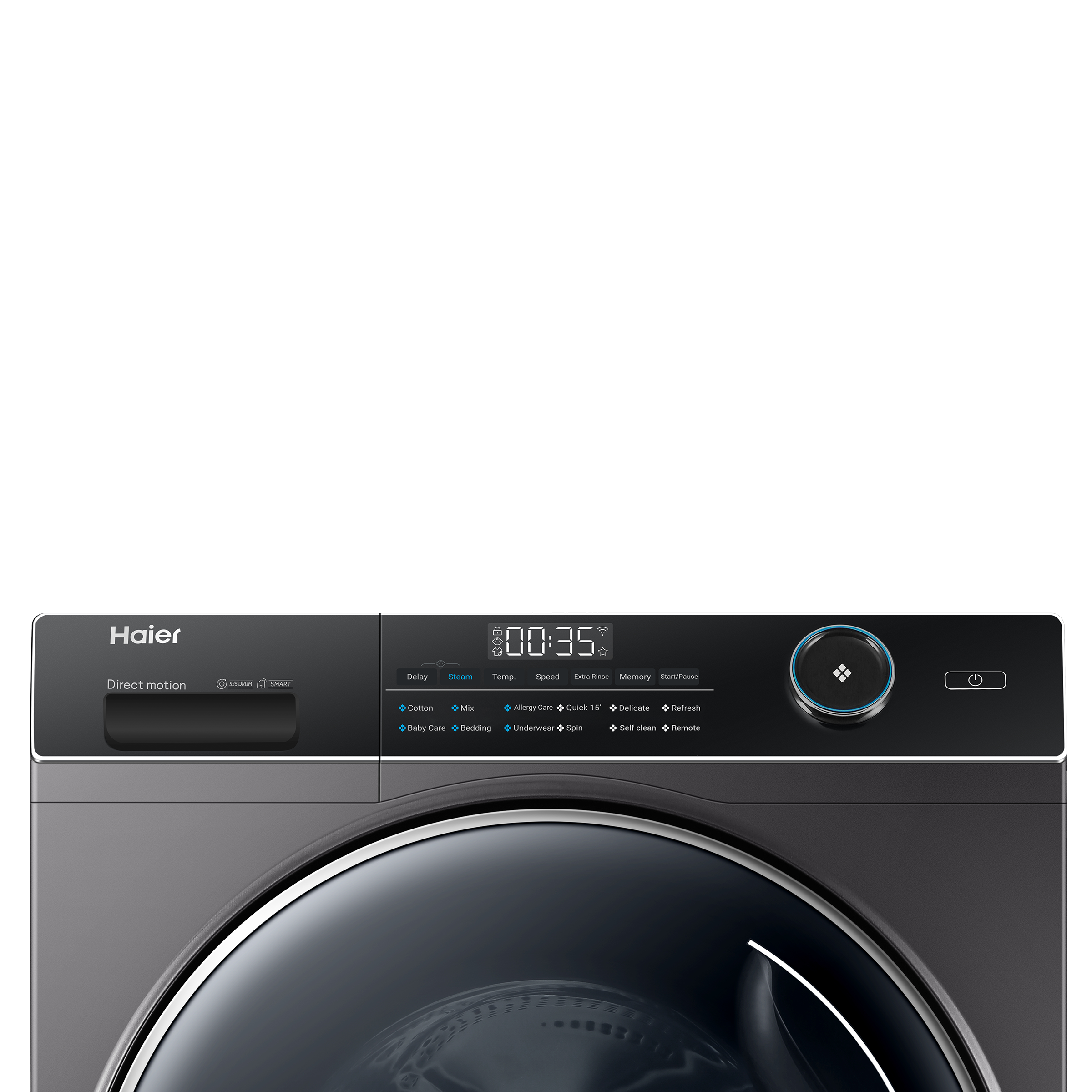 Haier 9 kg Fully Automatic Front Load Washing Machine (HW90-DM14959CS8U1, Direct Motion Motor, Dark Jade Silver)_4