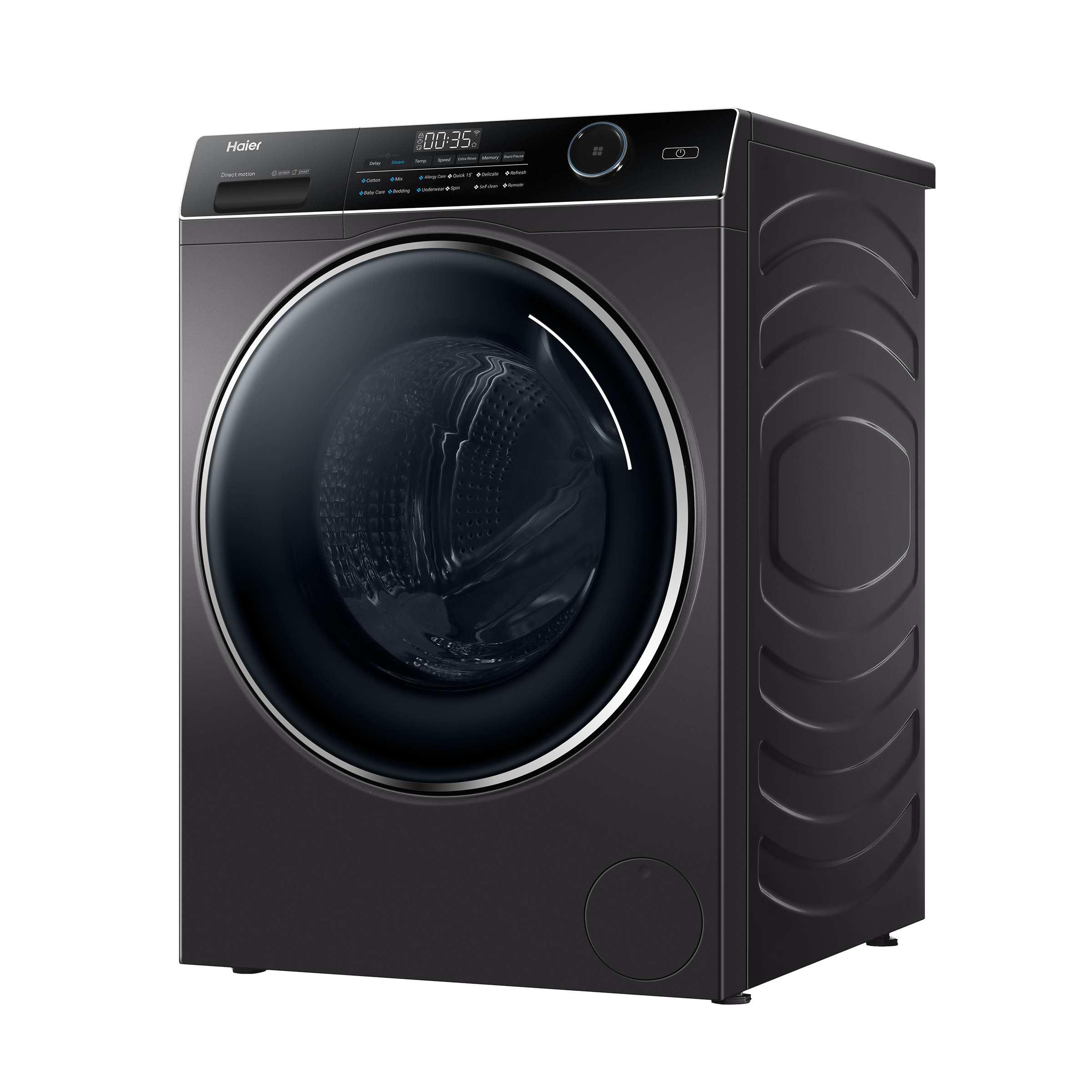 Haier 9 kg Fully Automatic Front Load Washing Machine (HW90-DM14959CS8U1, Direct Motion Motor, Dark Jade Silver)_5