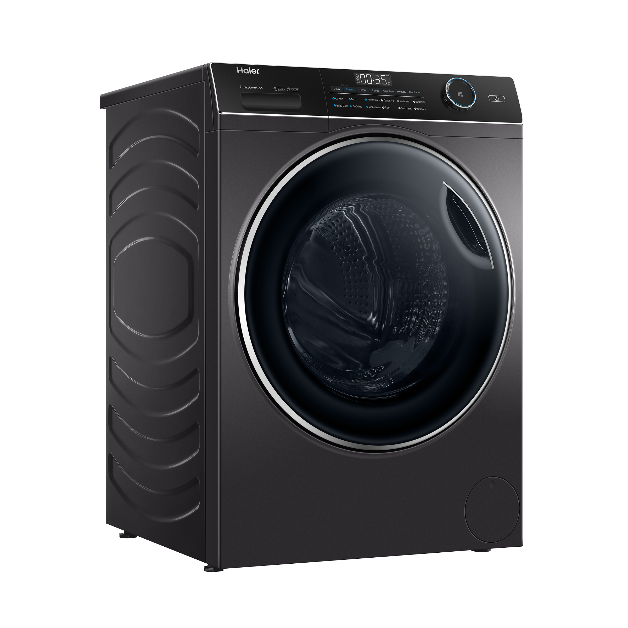 Haier 9 kg Fully Automatic Front Load Washing Machine (HW90-DM14959CS8U1, Direct Motion Motor, Dark Jade Silver)_6