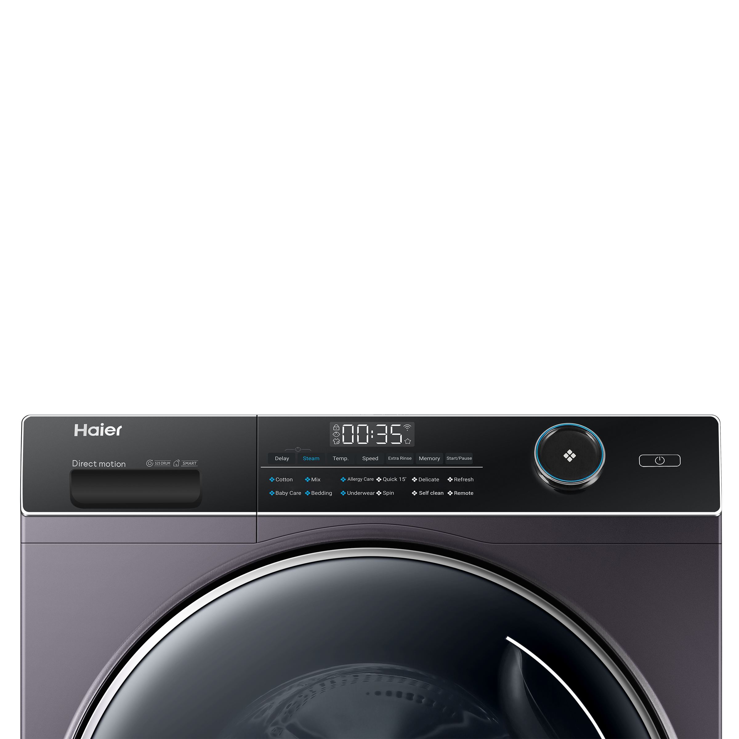 Haier 8 kg Fully Automatic Front Load Washing Machine (HW80-DM14959CS6U1, Direct Motion Motor, Starry Silver)_4
