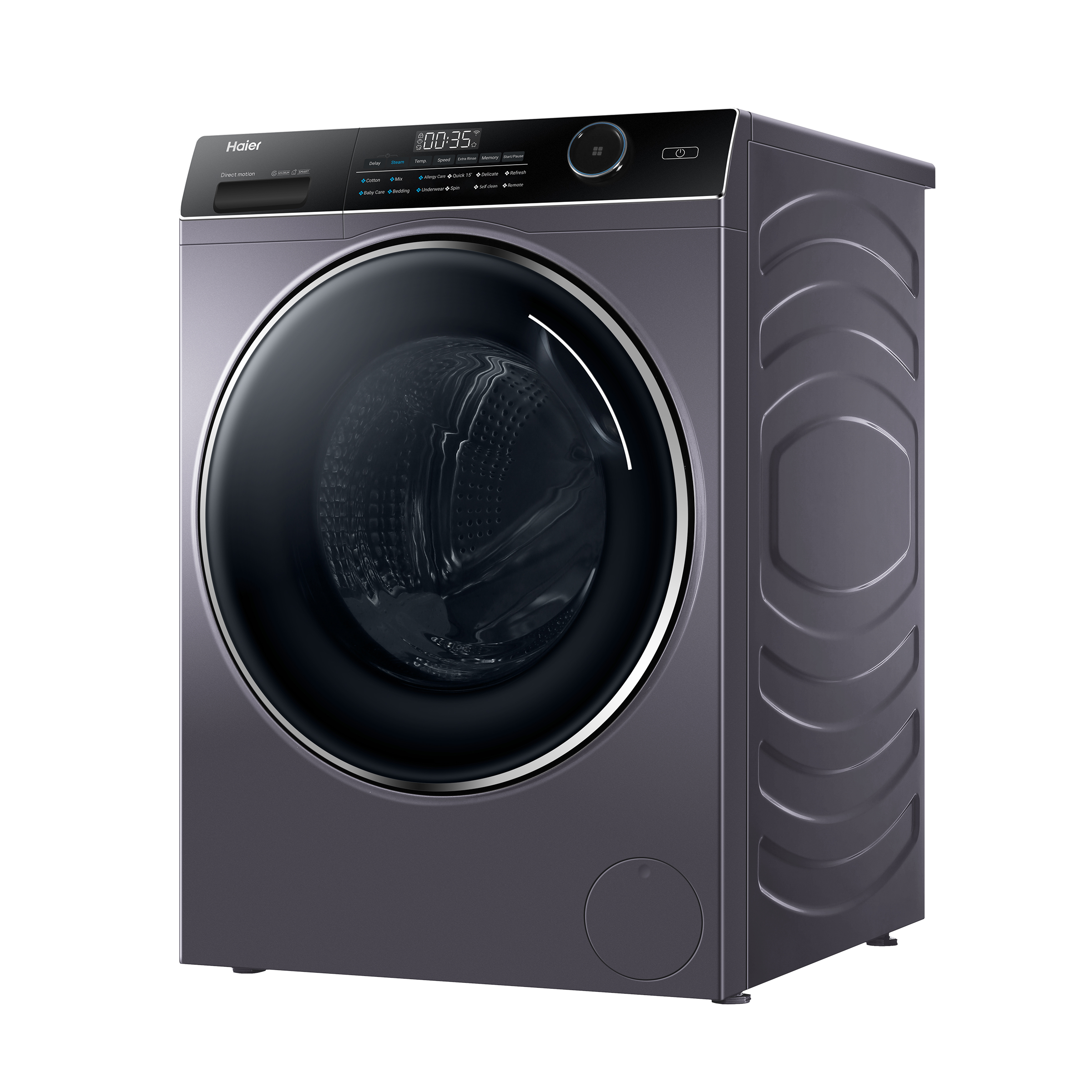 Haier 8 kg Fully Automatic Front Load Washing Machine (HW80-DM14959CS6U1, Direct Motion Motor, Starry Silver)_5