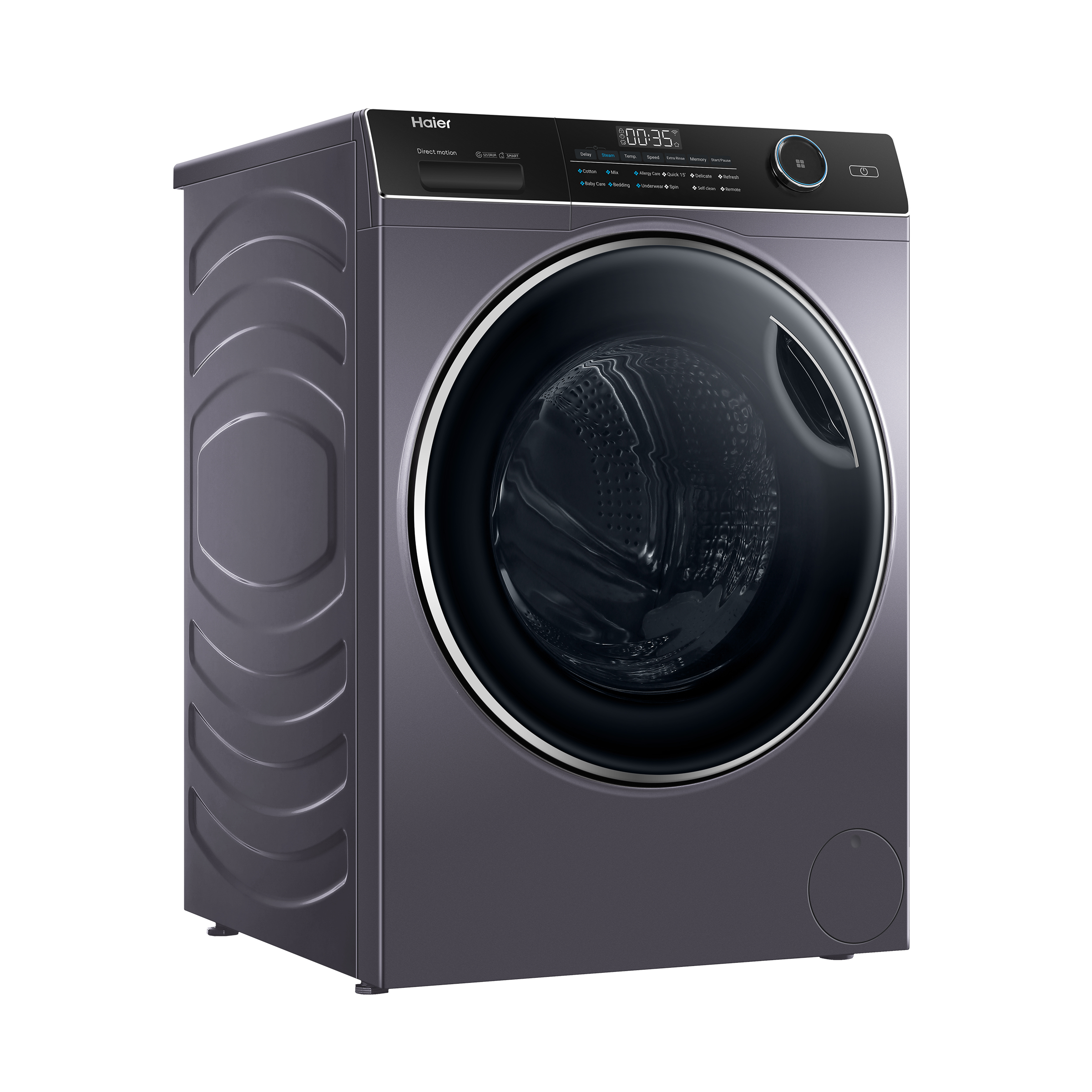 Haier 8 kg Fully Automatic Front Load Washing Machine (HW80-DM14959CS6U1, Direct Motion Motor, Starry Silver)_6