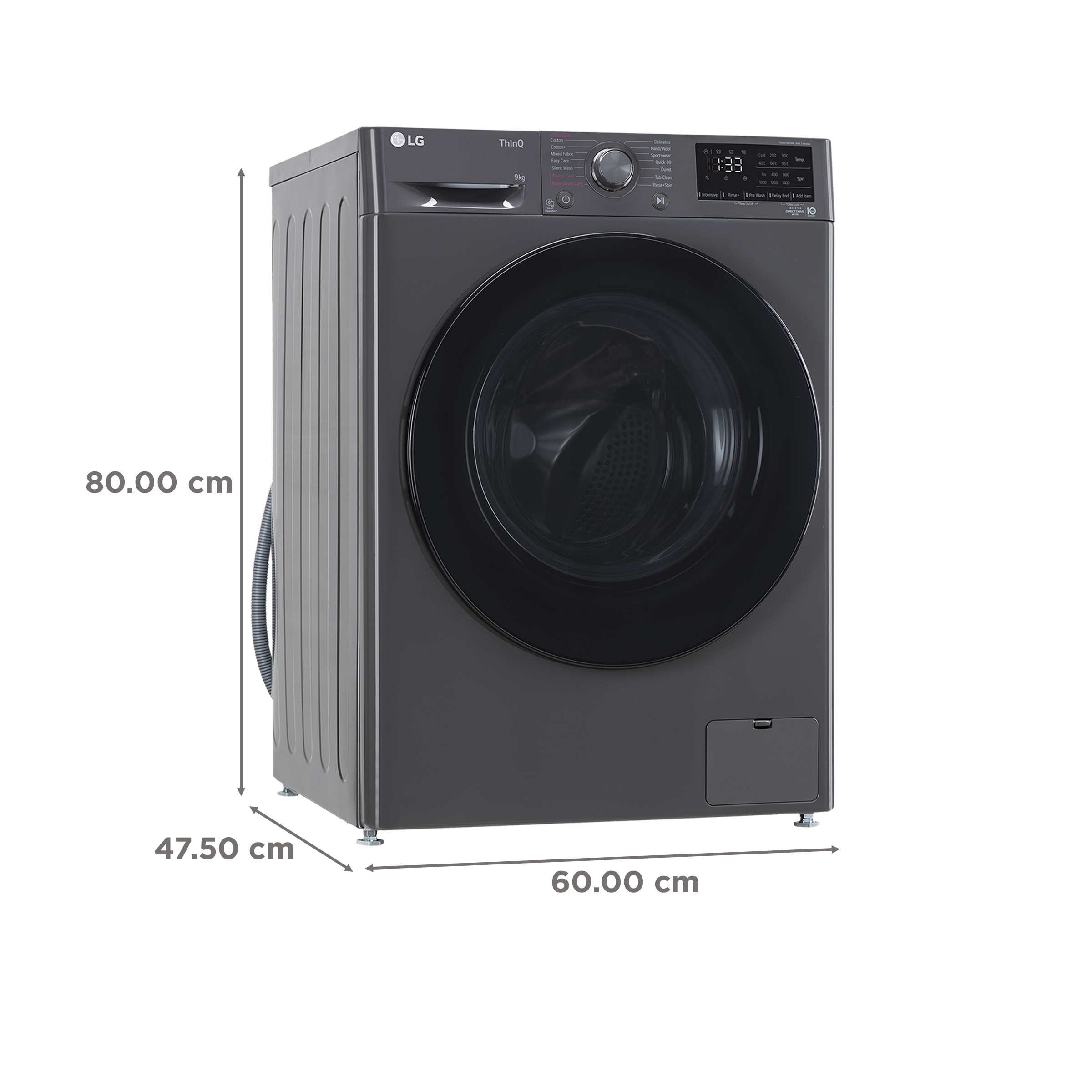 LG 8 Kg 5 Star Inverter Fully Automatic Front Load Washing Machine (FHP1208A5M.AMBQEIL, In-built Heater, Middle Black)_3