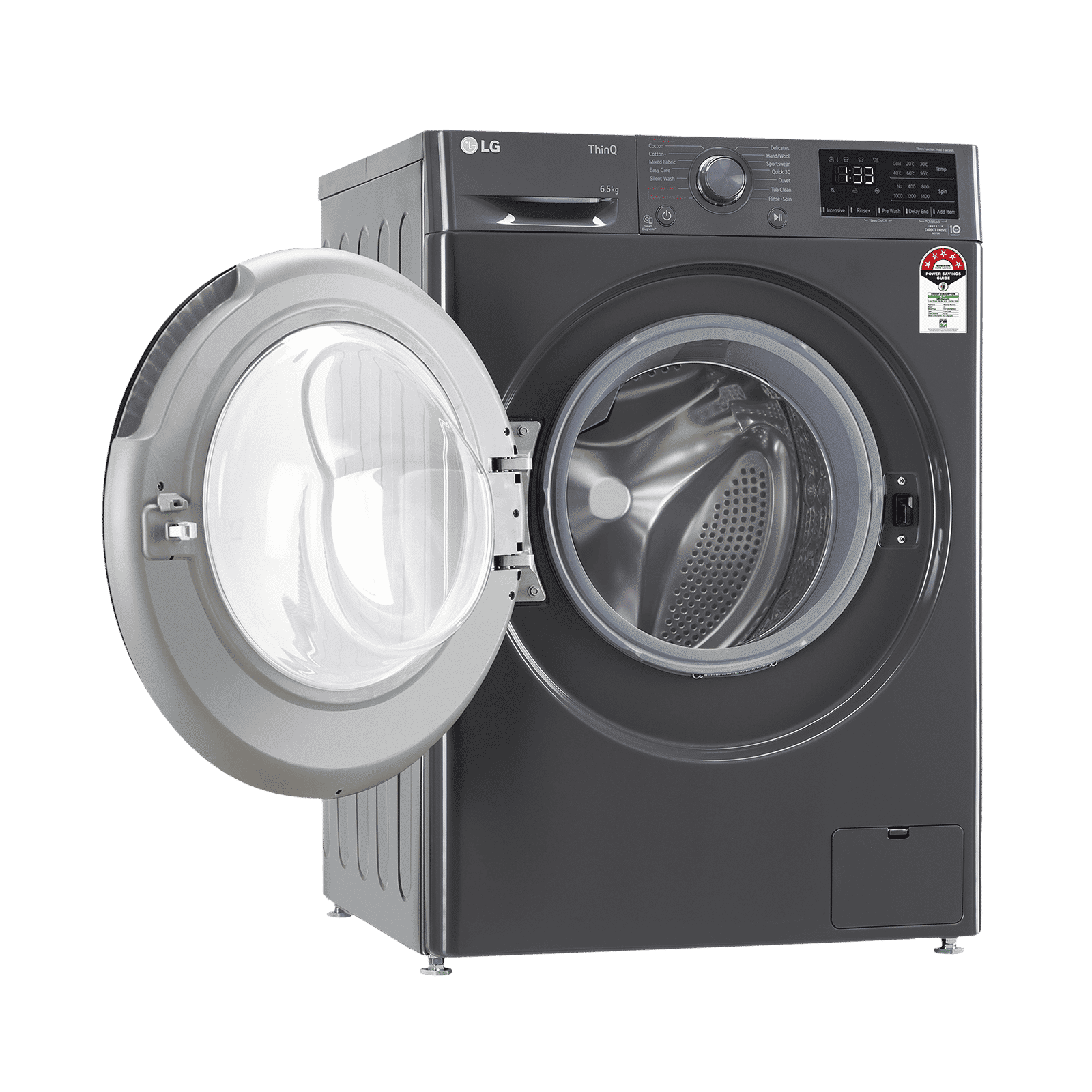 LG 6.5 Kg 5 Star Fully Automatic Front Load Washing Machine (FHV1265Z2M.ABMQEIL, Steam Wash, Middle Black)_11