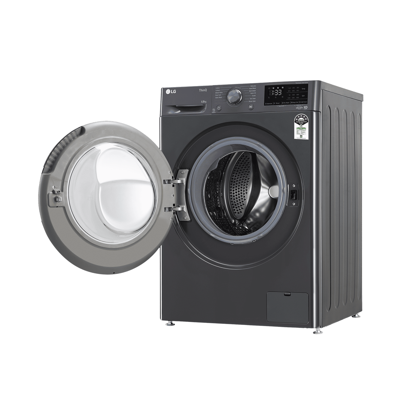LG 6.5 Kg 5 Star Fully Automatic Front Load Washing Machine (FHV1265Z2M.ABMQEIL, Steam Wash, Middle Black)_12