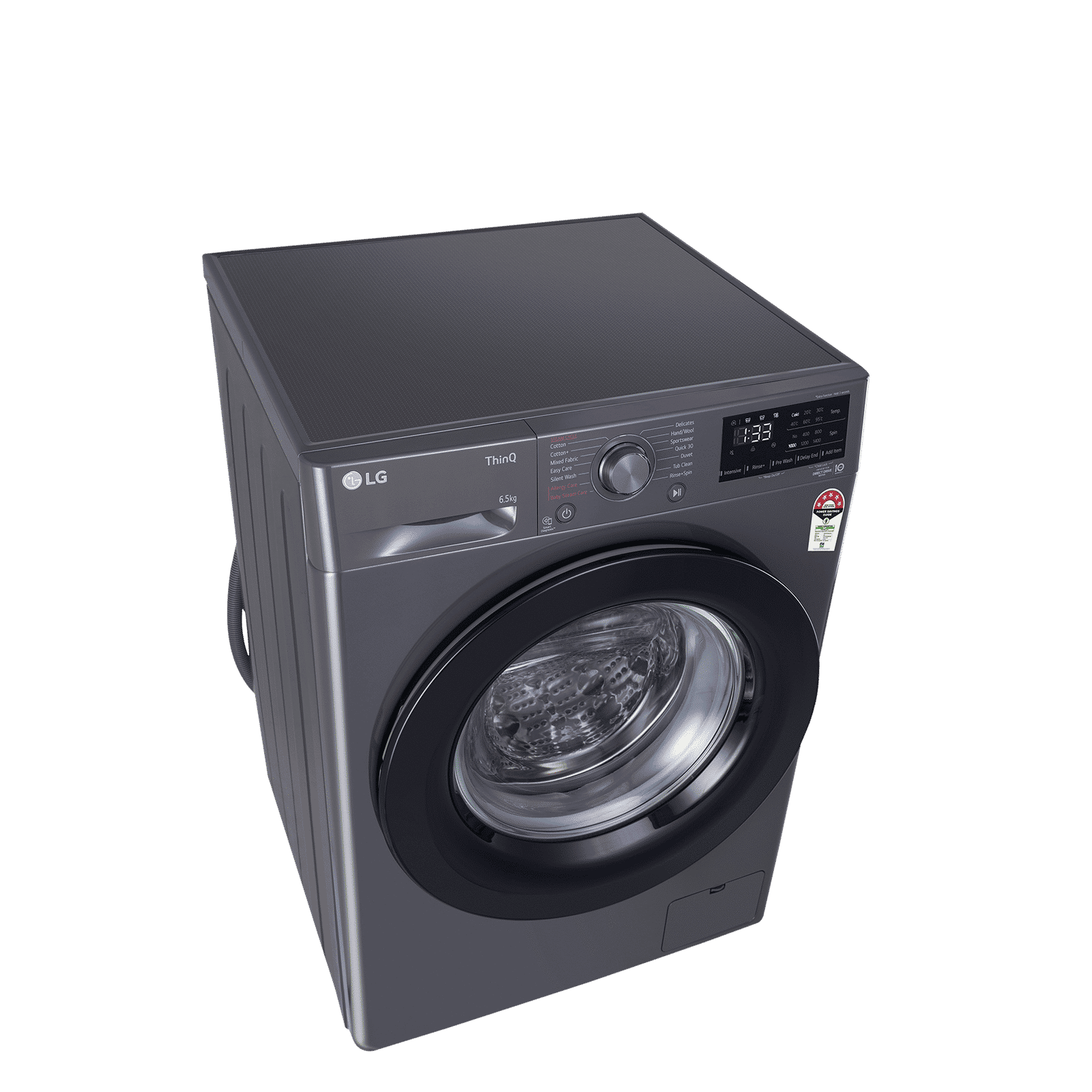 LG 6.5 Kg 5 Star Fully Automatic Front Load Washing Machine (FHV1265Z2M.ABMQEIL, Steam Wash, Middle Black)_13