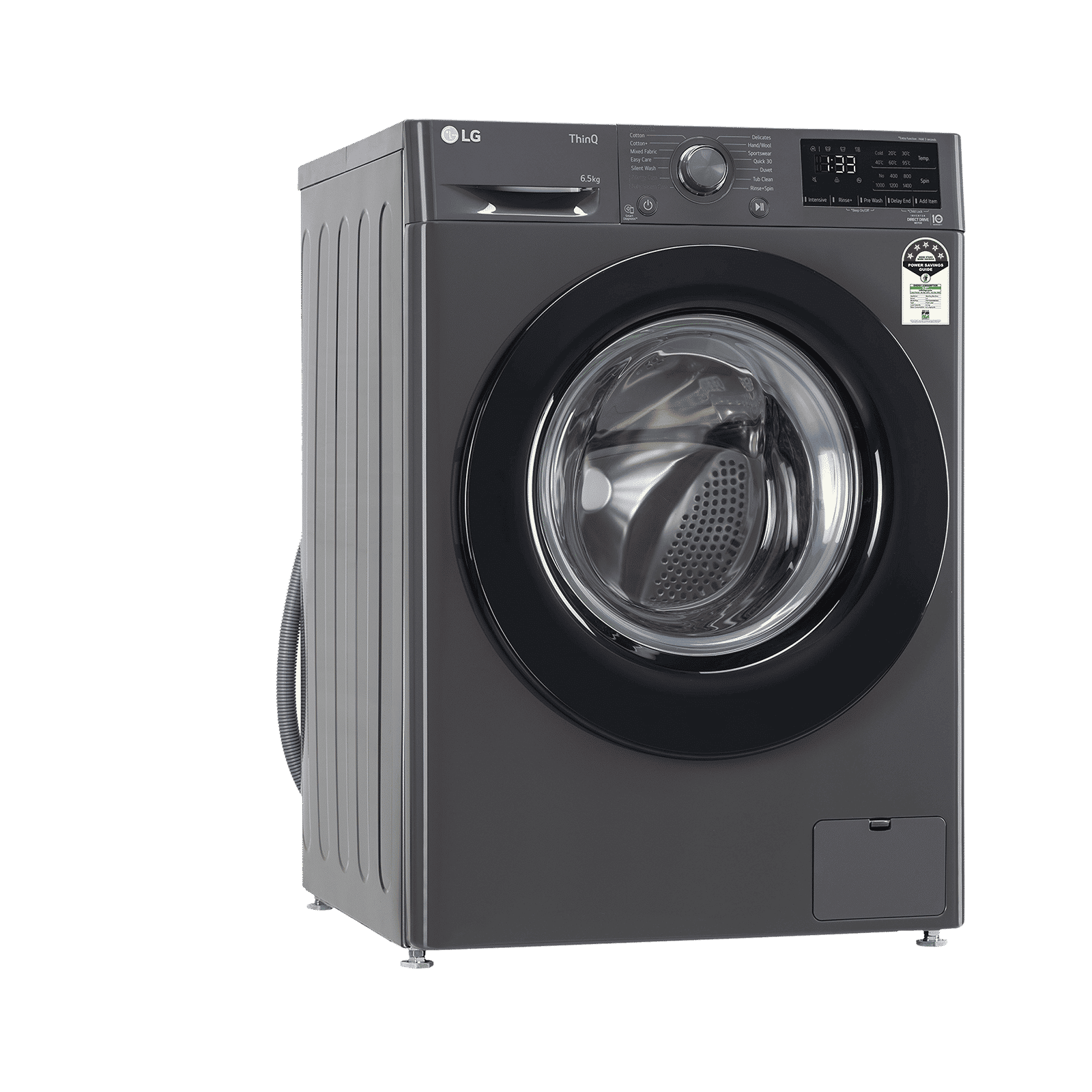 LG 6.5 Kg 5 Star Fully Automatic Front Load Washing Machine (FHV1265Z2M.ABMQEIL, Steam Wash, Middle Black)_4
