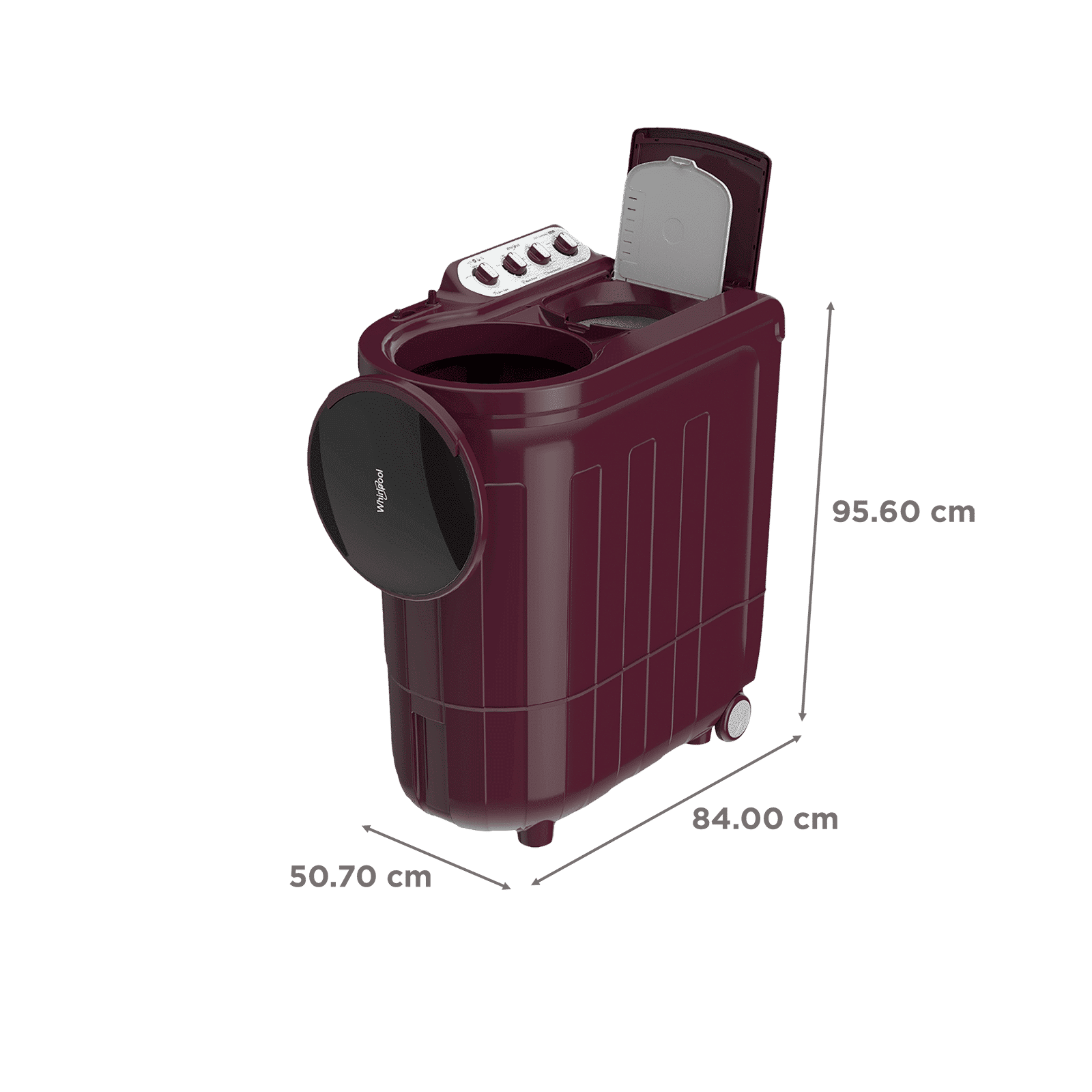 Whirlpool 8.5 kg 5 Star Semi Automatic Washing Machine with Soak Technology (Ace Turbo Dry, 30309, Wine Dazzle)_3