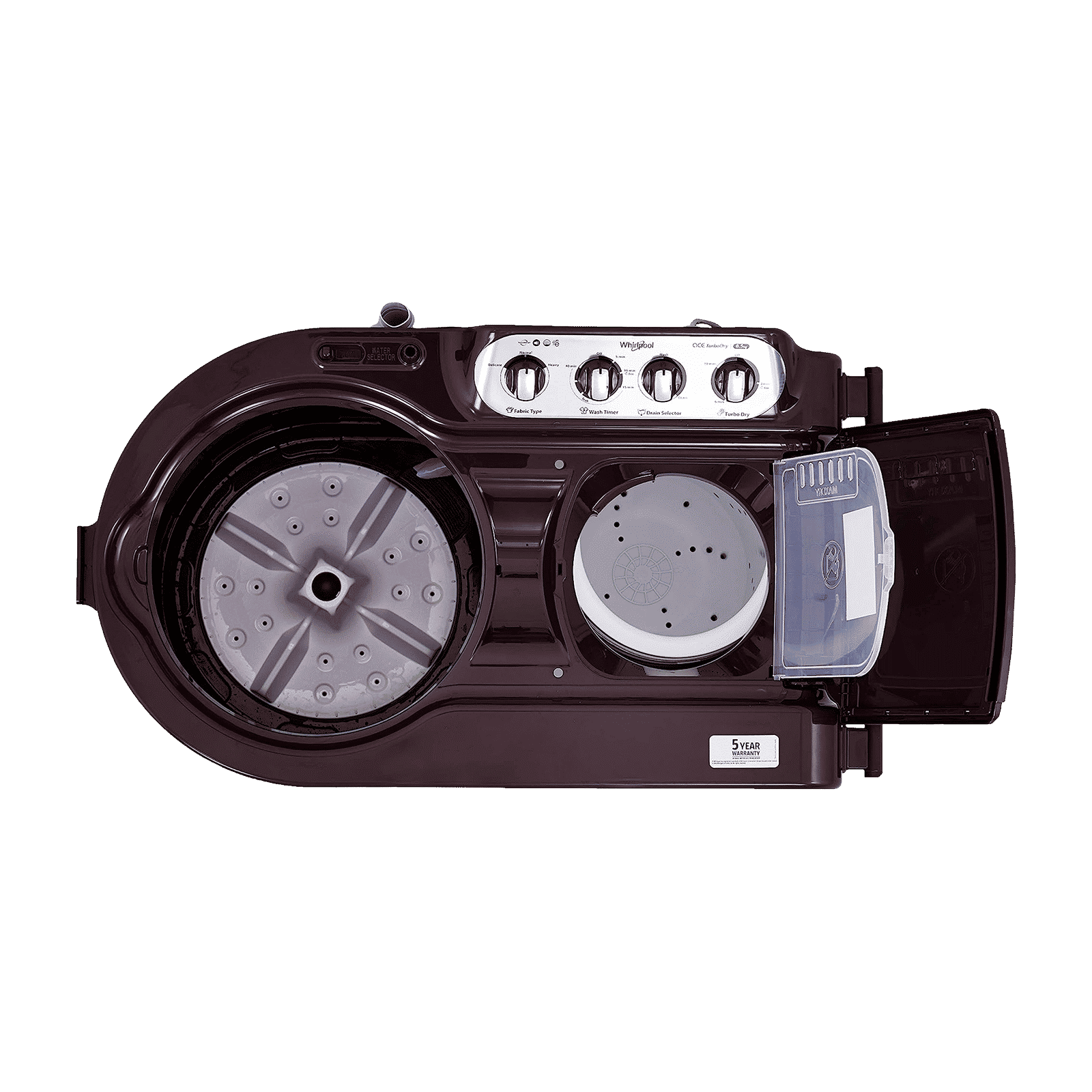 Whirlpool 8.5 kg 5 Star Semi Automatic Washing Machine with Soak Technology (Ace Turbo Dry, 30309, Wine Dazzle)_6