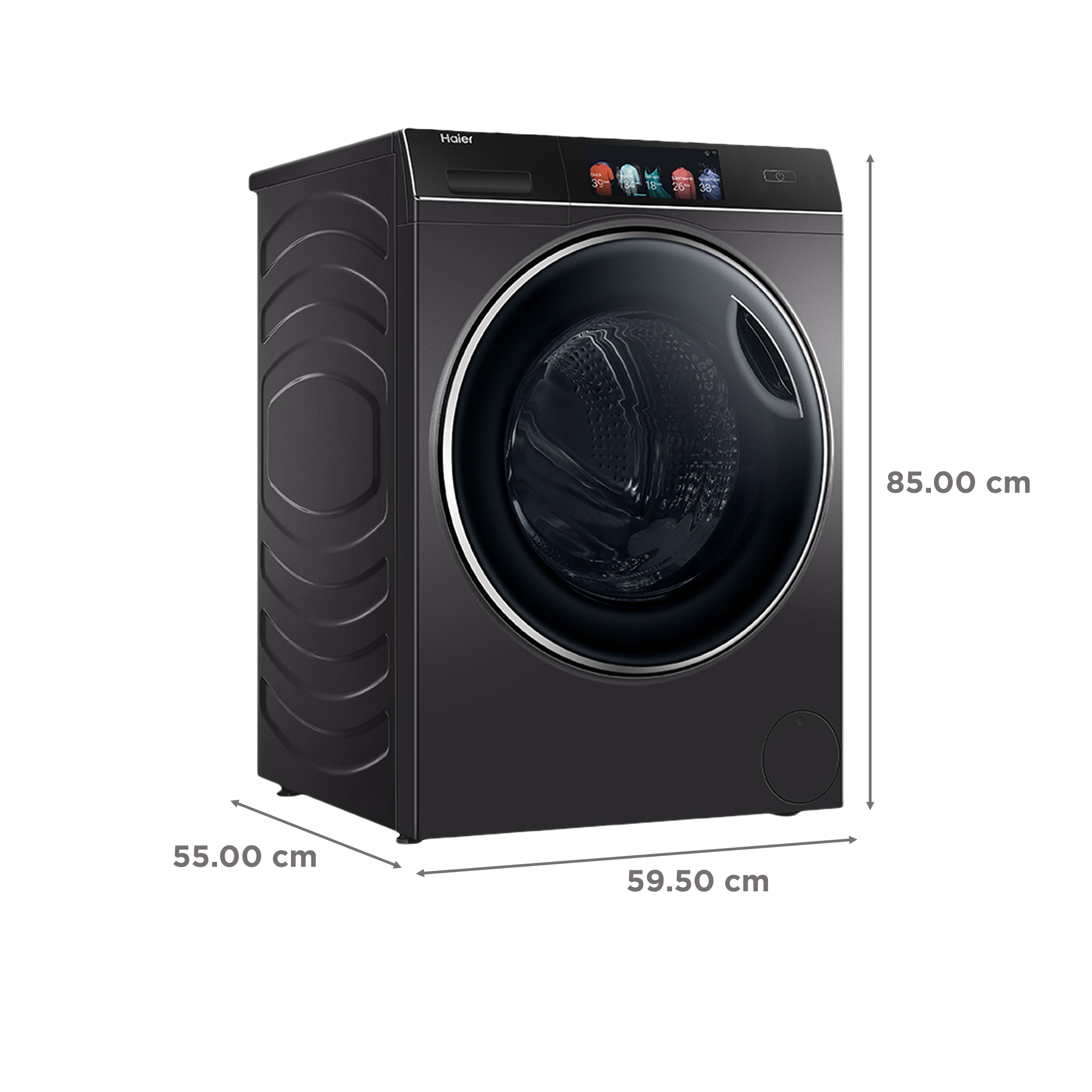 Haier 10 kg 5 Star Fully Automatic Front Load Washing Machine (HW100-BDV14979S8U1, Direct Motion Motor, Dark Jade Silver)_3