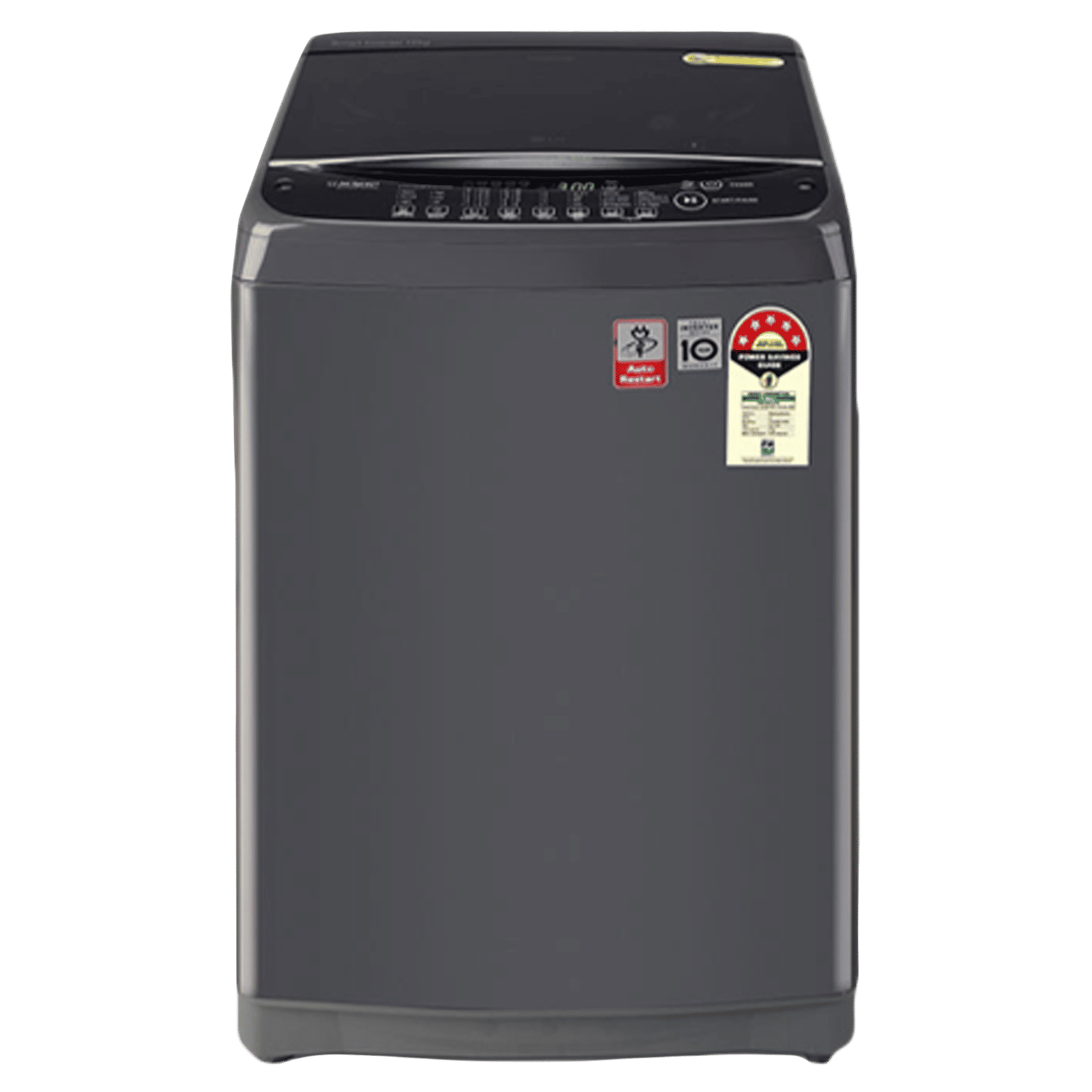 LG 8 kg 5 Star Inverter Fully Automatic Top Load Washing Machine (T80AJMB1Z.ABMQEIL, Stainless Steel Tub, Middle Black)_1