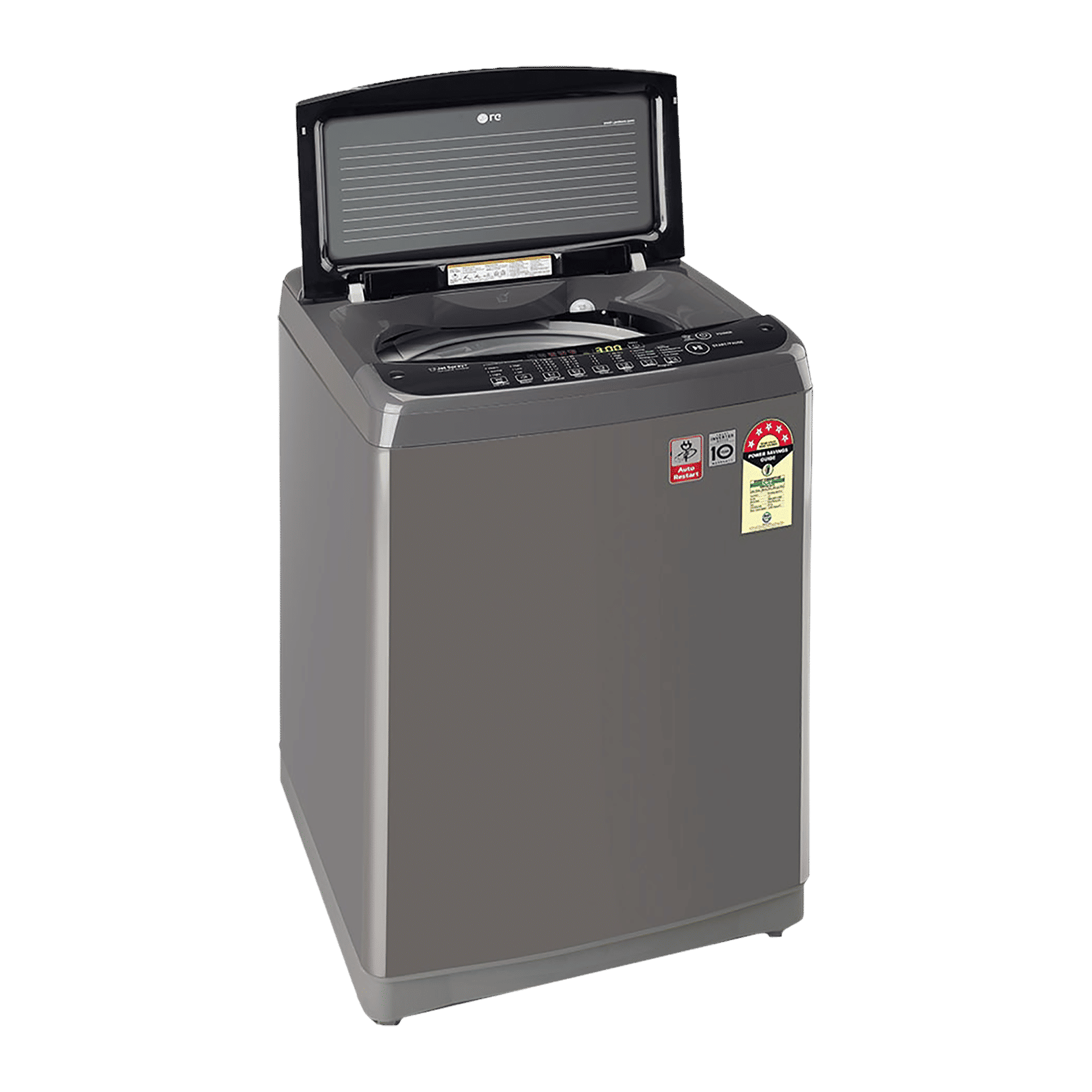 LG 8 kg 5 Star Inverter Fully Automatic Top Load Washing Machine (T80AJMB1Z.ABMQEIL, Stainless Steel Tub, Middle Black)_6