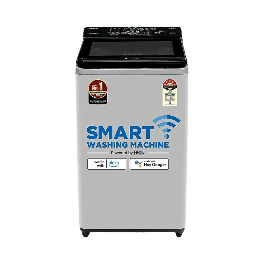 Panasonic 8 kg Fully Automatic Top Load Washing Machine (X10, NA-F80X10CRB, 12 Wash Programmes, Charcoal Inox Grey)_1