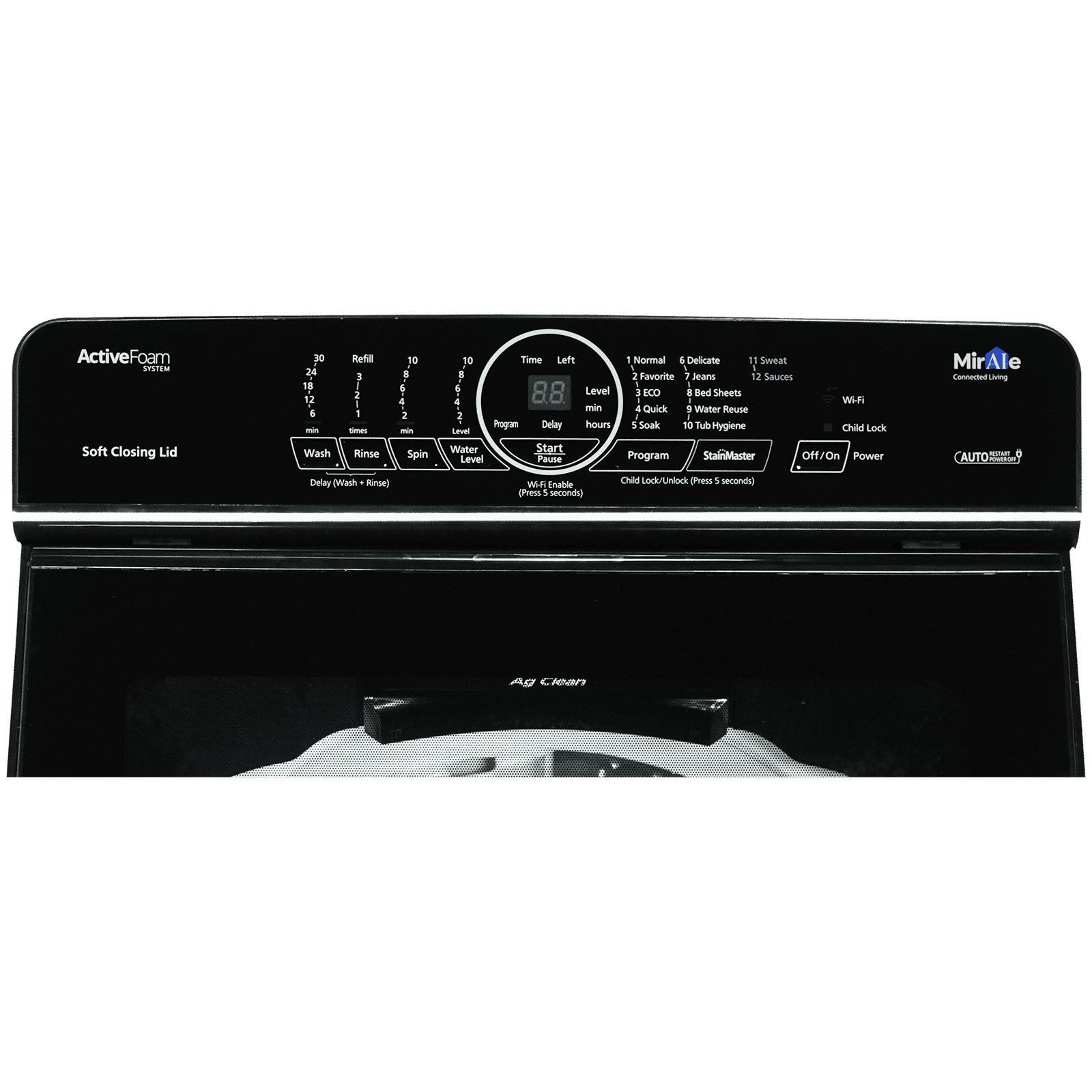 Panasonic 8 kg Fully Automatic Top Load Washing Machine (X10, NA-F80X10CRB, 12 Wash Programmes, Charcoal Inox Grey)_4