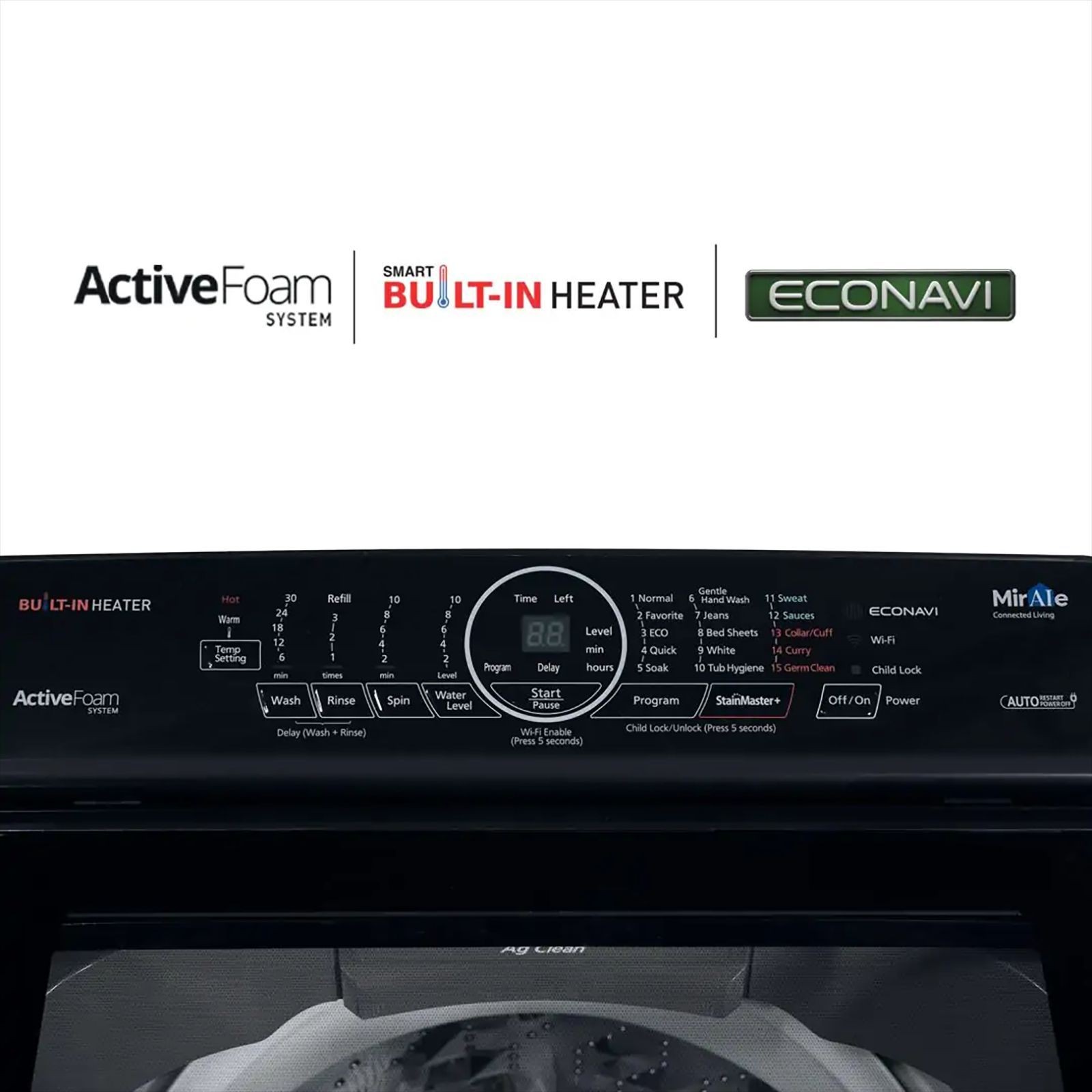 Panasonic 7 kg Fully Automatic Top Load Washing Machine (NA-F70V10LRB, In-built Heater, Silver) Panasonic 7 kg Fully Automatic Top Load Washing Machine (NA-F70V10LRB, In-built Heater, Silver)_9