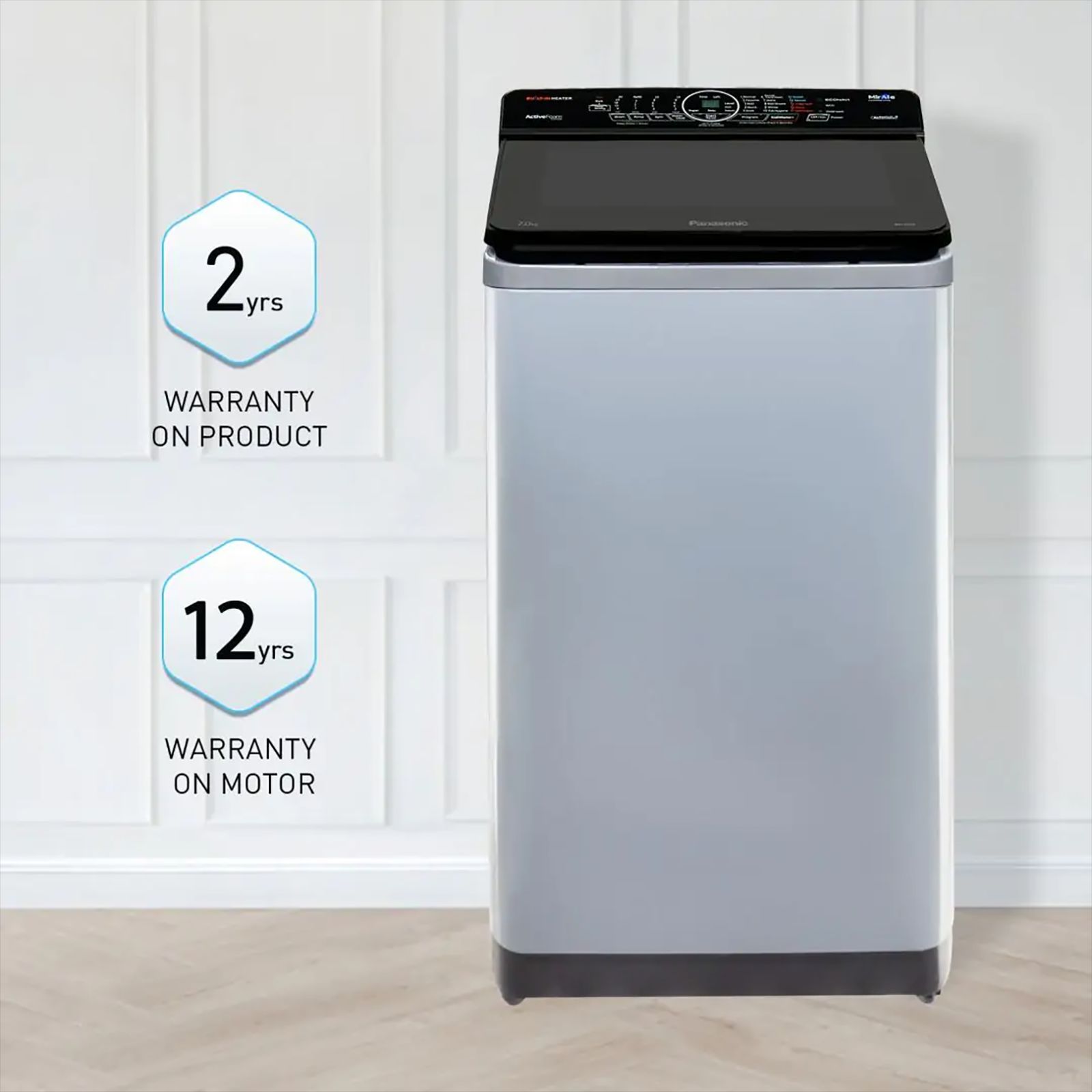 Panasonic 7 kg Fully Automatic Top Load Washing Machine (NA-F70V10LRB, In-built Heater, Silver) Panasonic 7 kg Fully Automatic Top Load Washing Machine (NA-F70V10LRB, In-built Heater, Silver)_11