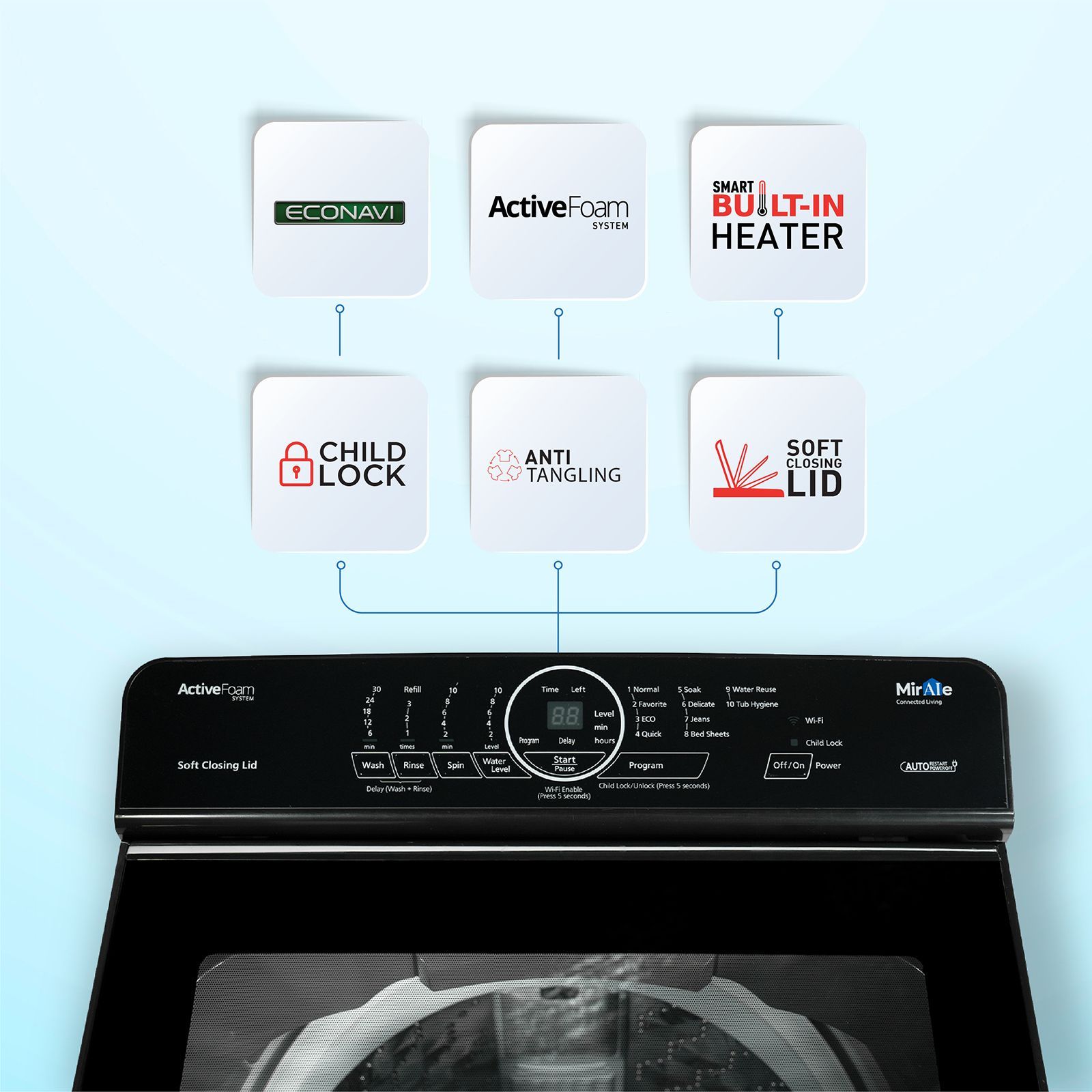 Panasonic 7 kg Fully Automatic Top Load Washing Machine (NA-F70V10LRB, In-built Heater, Silver) Panasonic 7 kg Fully Automatic Top Load Washing Machine (NA-F70V10LRB, In-built Heater, Silver)_14