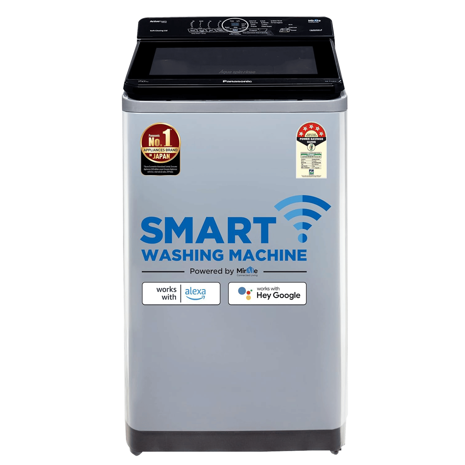 Panasonic 7 kg Fully Automatic Top Load Washing Machine (NA-F70V10LRB, In-built Heater, Silver) Panasonic 7 kg Fully Automatic Top Load Washing Machine (NA-F70V10LRB, In-built Heater, Silver)_1