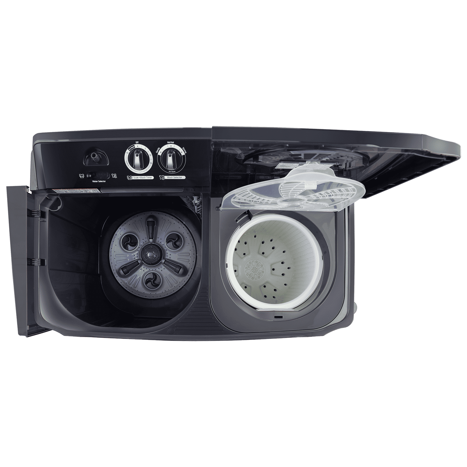 LG 11.5 kg 5 Star Semi Automatic Washing Machine with Roller Jet Pulsator (P115ASKAZ.ABMQEIL, Middle Black)_6