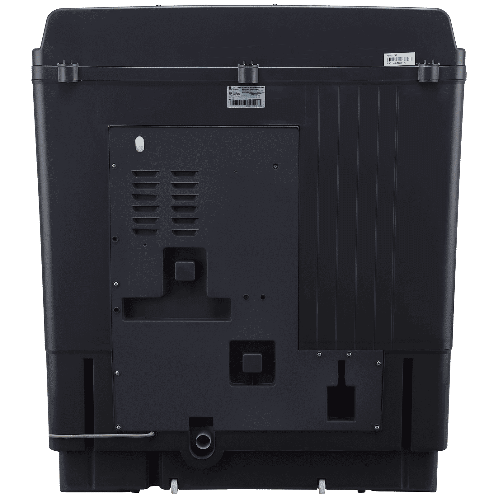 LG 11.5 kg 5 Star Semi Automatic Washing Machine with Roller Jet Pulsator (P115ASKAZ.ABMQEIL, Middle Black)_8