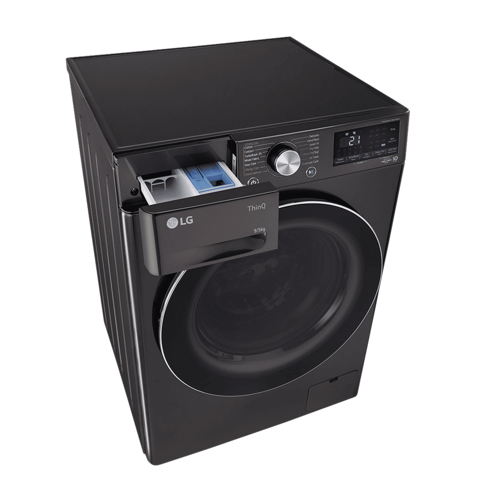 LG 9/5 kg 5 Star Fully Automatic Front Load Washer Dryer(FHD0905STB.ABLQEIL, In-built Heater, Black) LG 9/5 kg 5 Star Fully Automatic Front Load Washer Dryer(FHD0905STB.ABLQEIL, In-built Heater, Black)_11