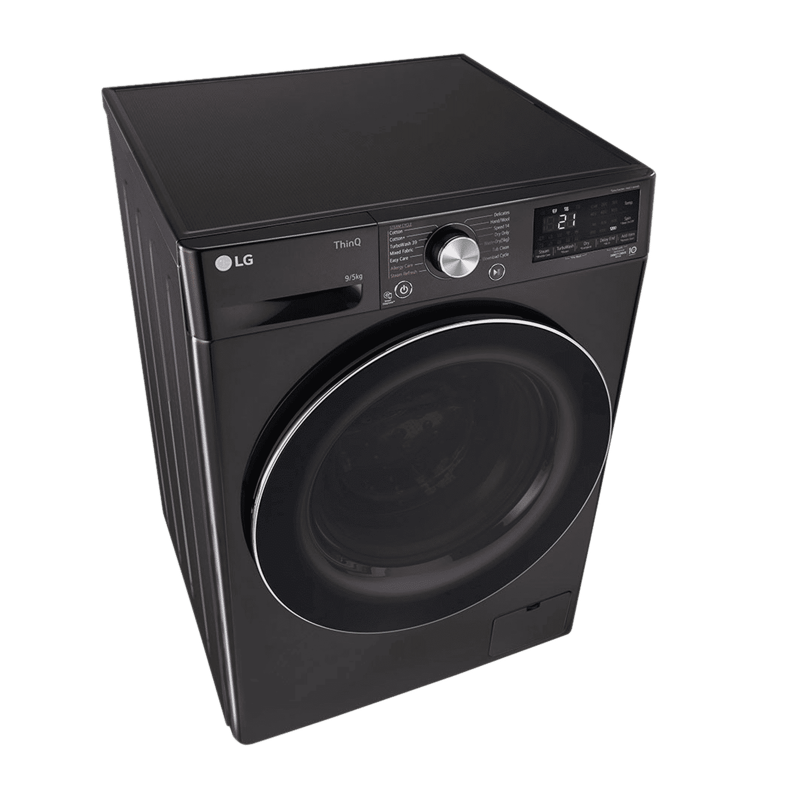 LG 9/5 kg 5 Star Fully Automatic Front Load Washer Dryer(FHD0905STB.ABLQEIL, In-built Heater, Black)_12